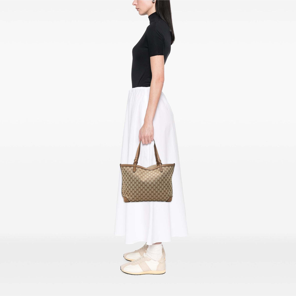 Gucci Medium GG Canvas Craft Tote