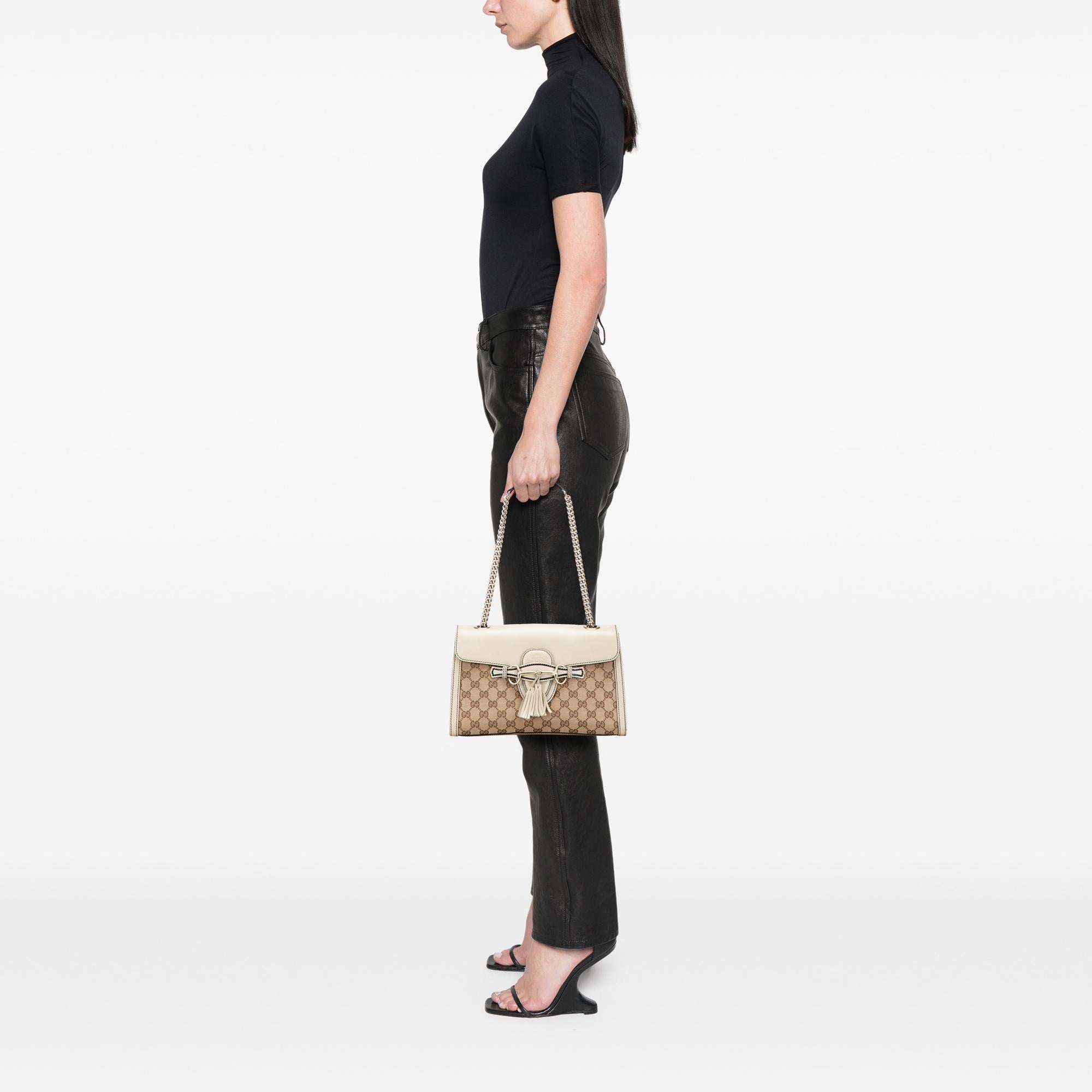 Gucci Medium GG Canvas Emily Shoulder Bag