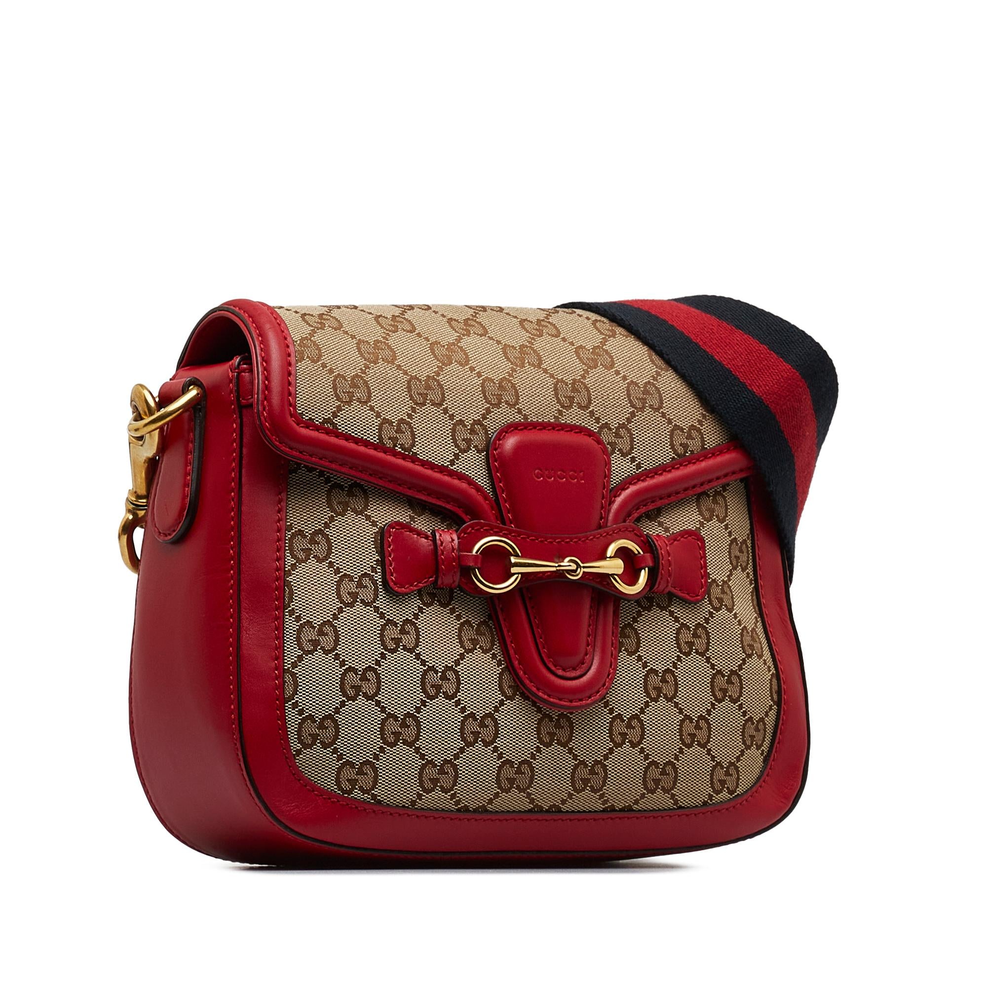 Gucci Medium GG Canvas Lady Web Crossbody Bag (SHG-hrPCbV)