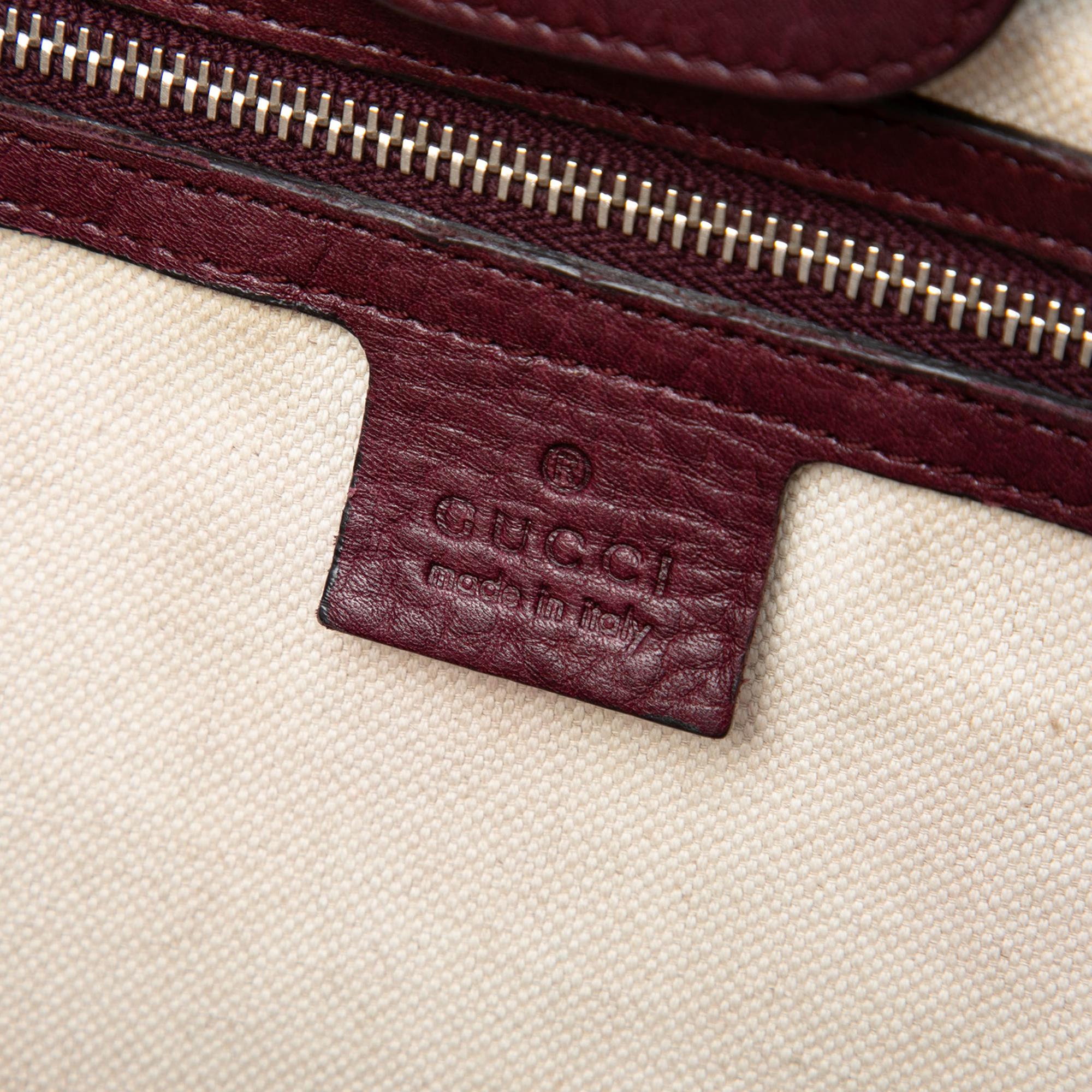 Gucci Medium GG Canvas New Bamboo Tassel Tote