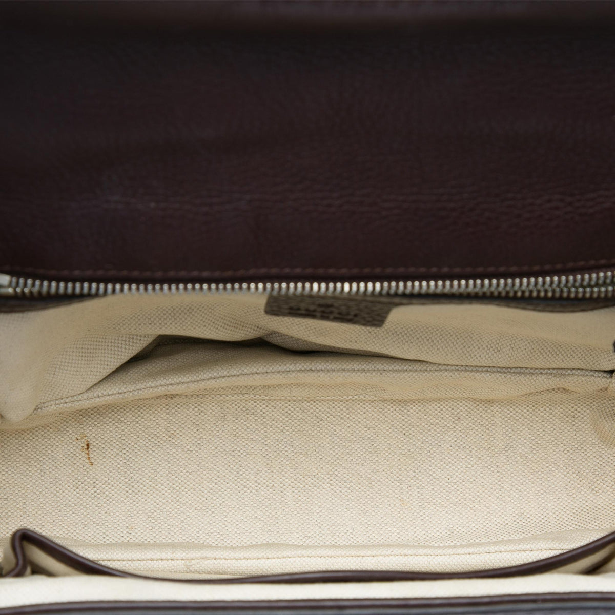 Gucci Medium GG Canvas New Bamboo Top Handle Bag