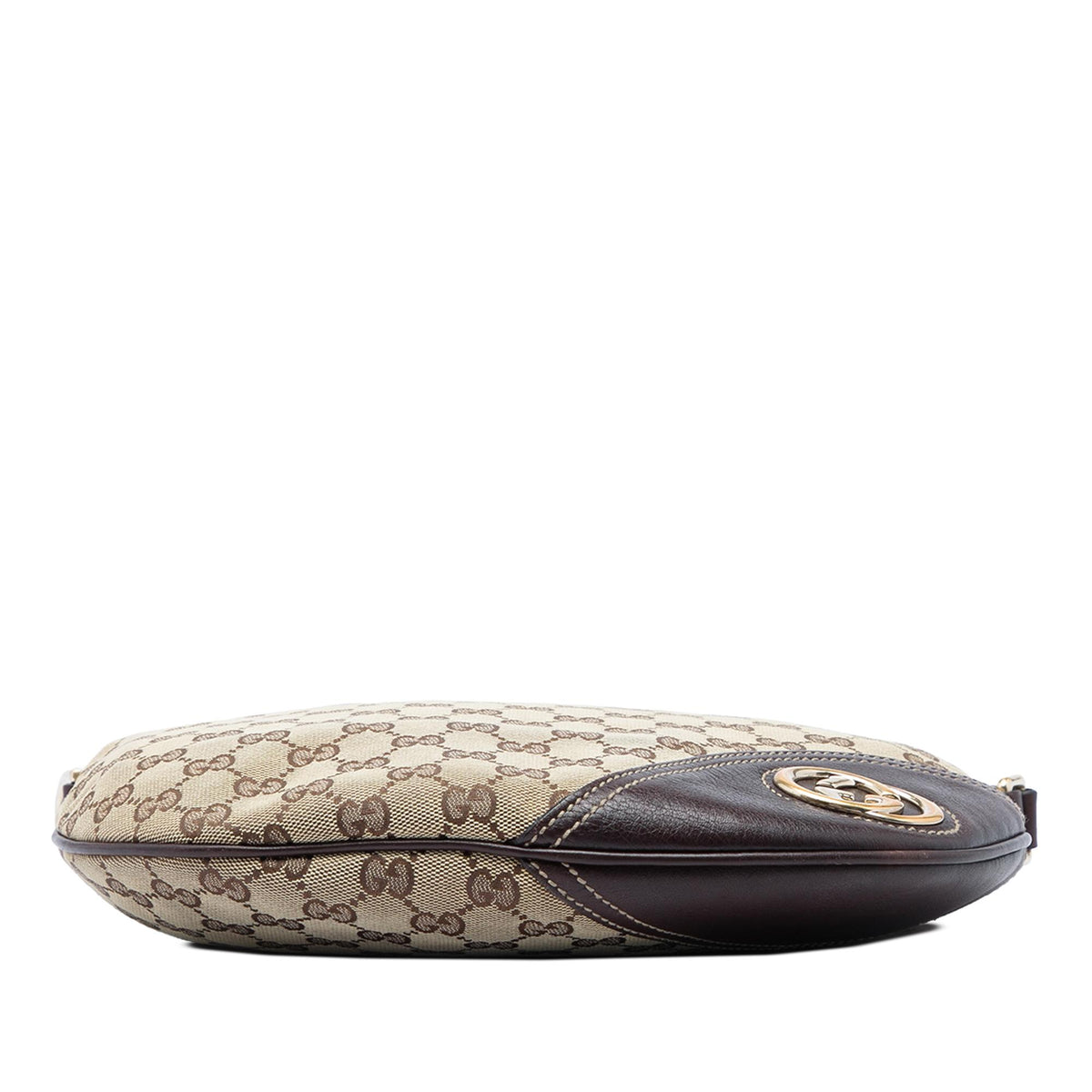 Gucci Medium GG Canvas New Britt Half Moon Crossbody