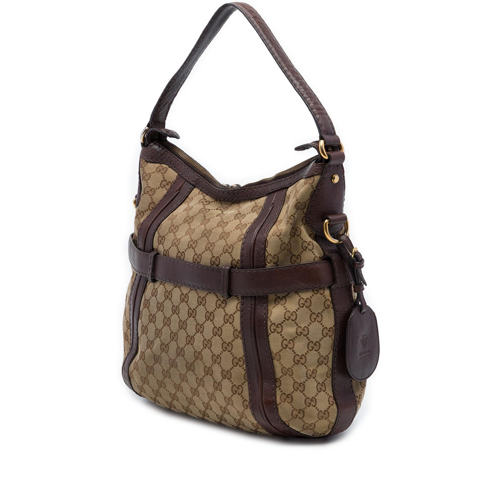 Gucci Medium GG Canvas Running Satchel