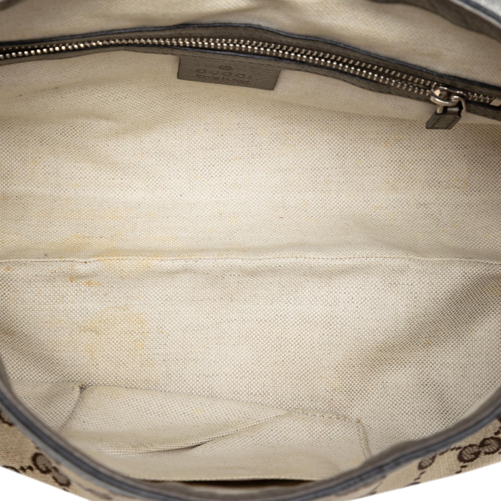 Gucci Medium GG Canvas Techno Horsebit Satchel