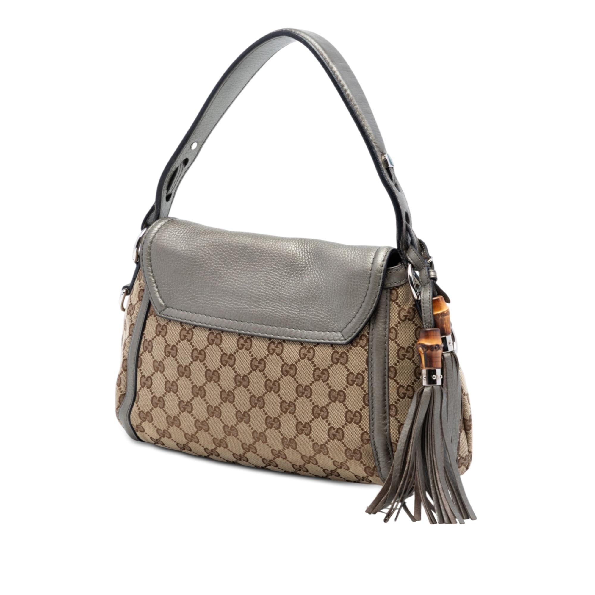 Gucci Medium GG Canvas Techno Horsebit Satchel