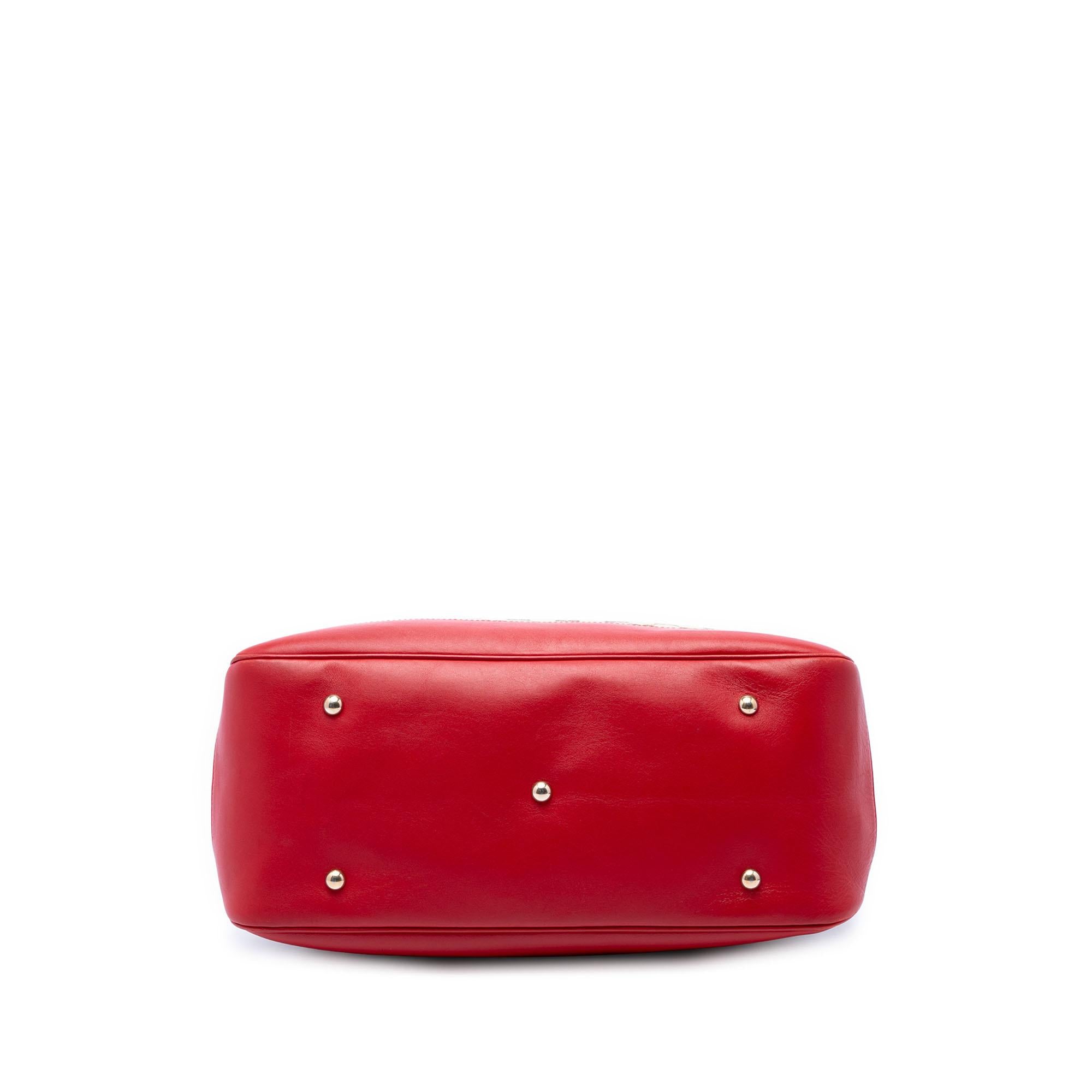 Gucci Medium GG Canvas Valentine Top Handle Bag