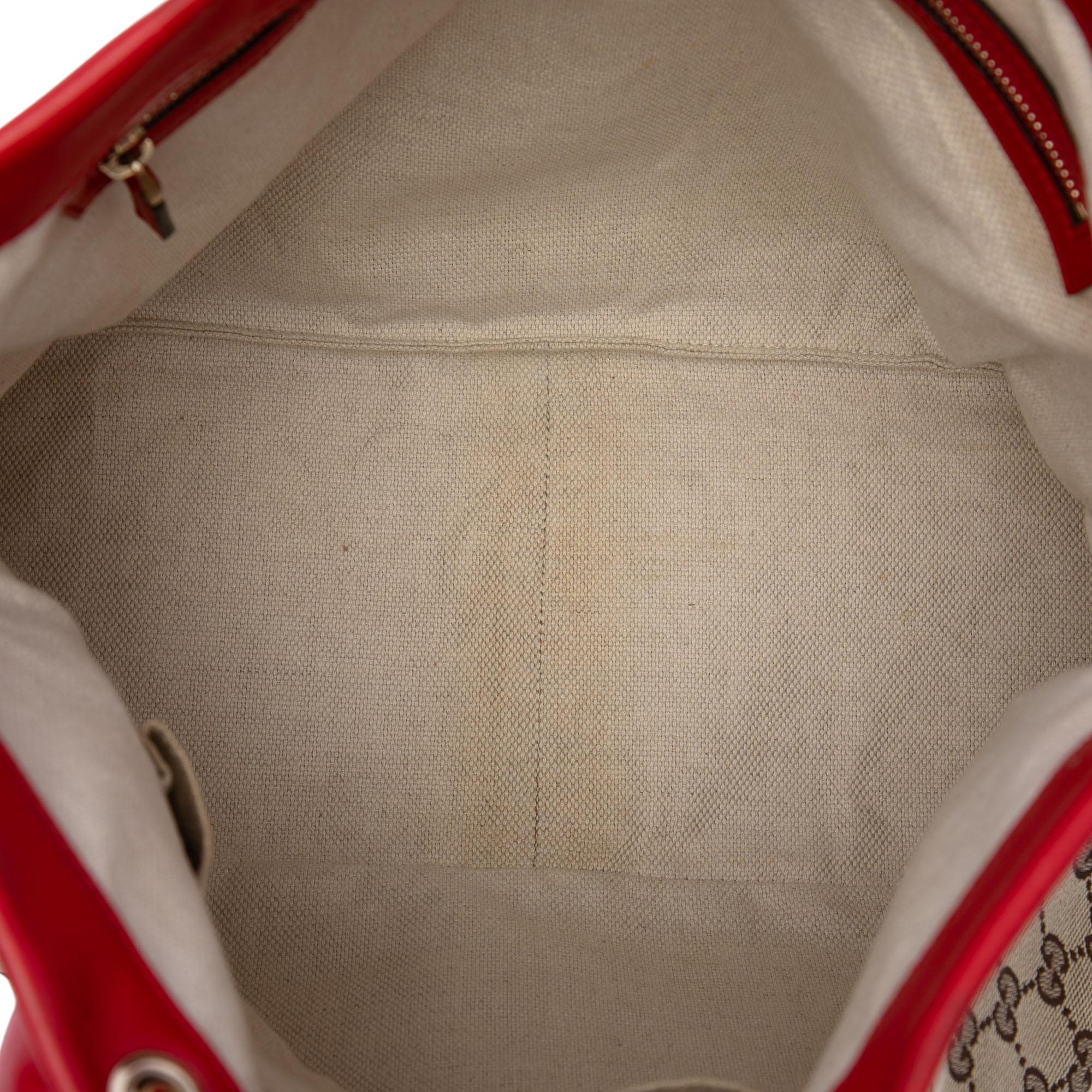 Gucci Medium GG Canvas Valentine Top Handle Bag