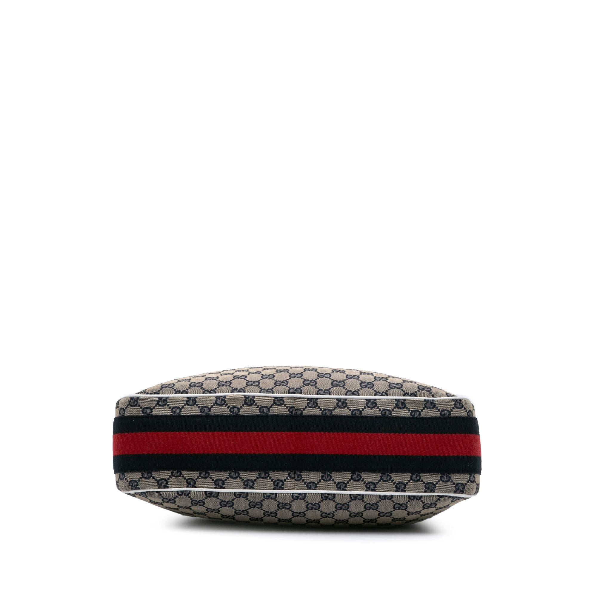 Gucci Medium GG Canvas Web Heritage Shoulder Bag