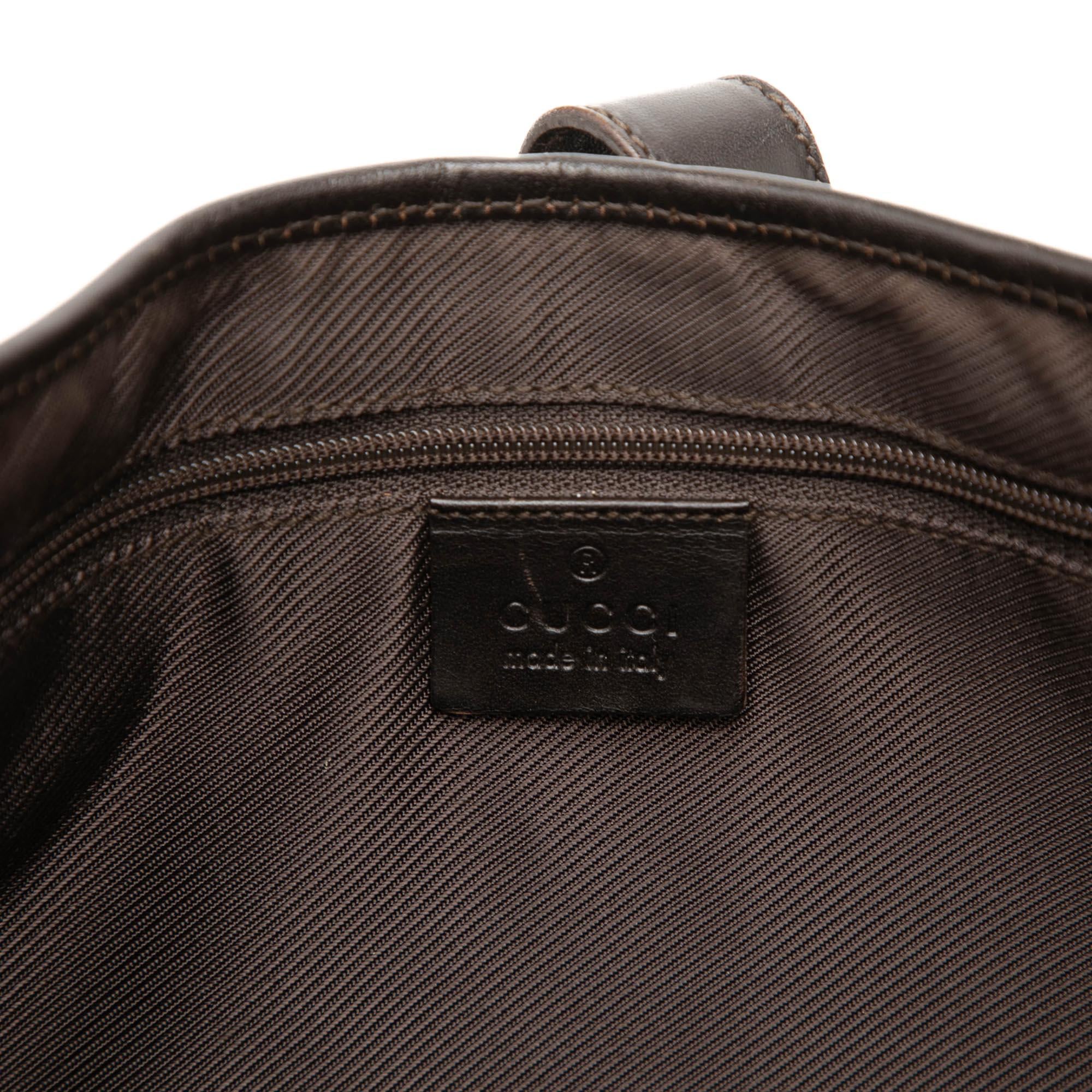 Gucci Medium GG Canvas Web Jackie Shoulder Bag