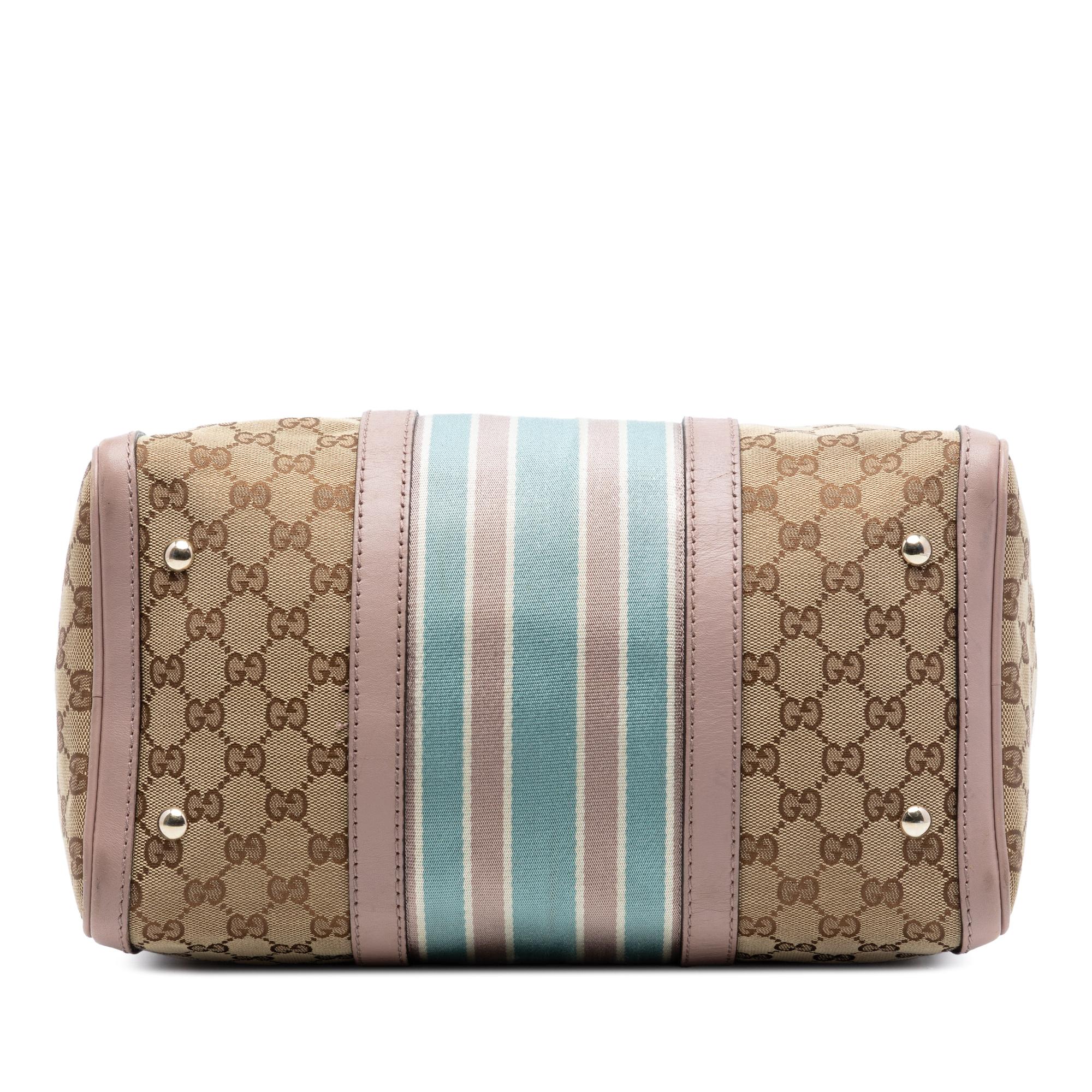 Gucci Medium GG Canvas Web Joy Boston Bag