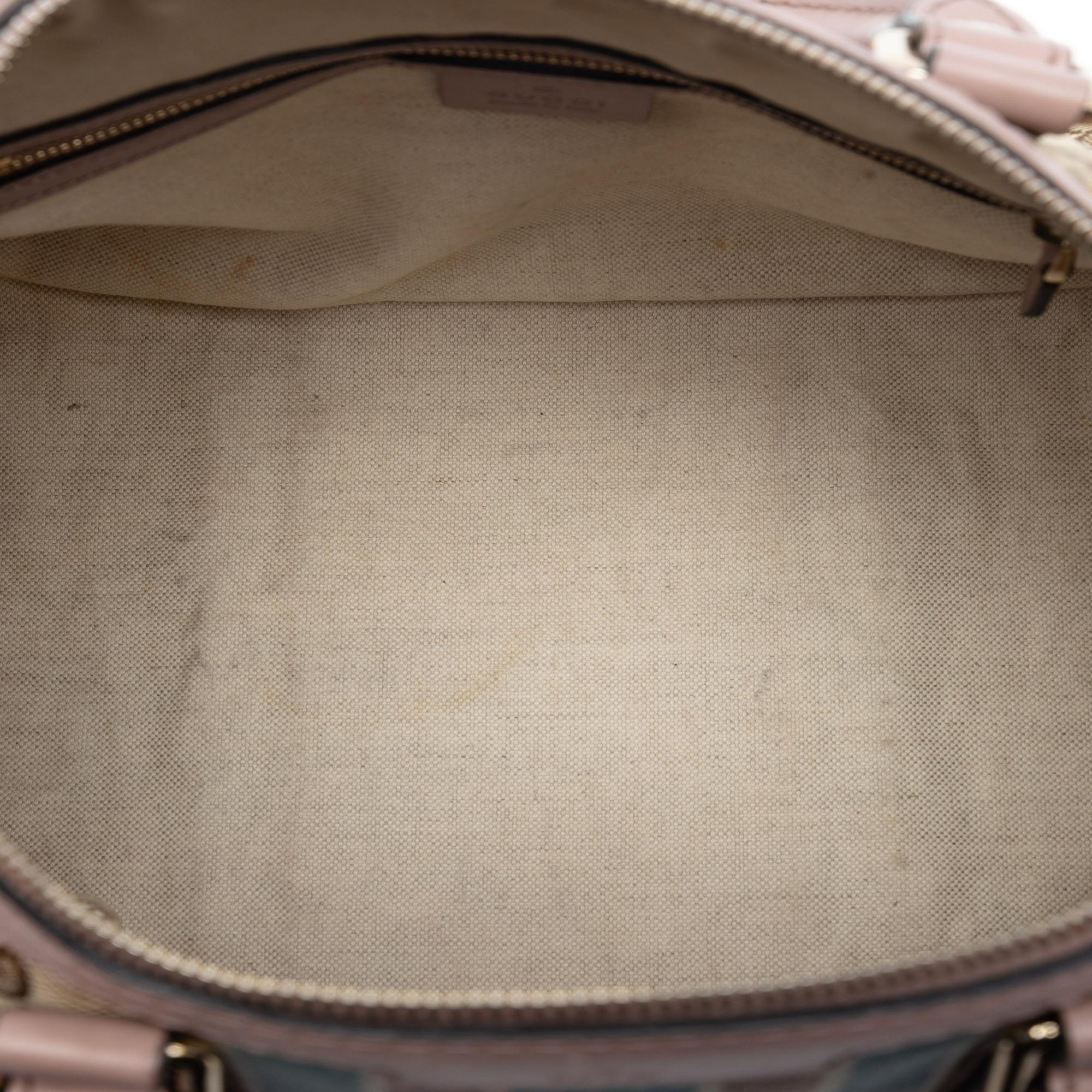 Gucci Medium GG Canvas Web Joy Boston Bag