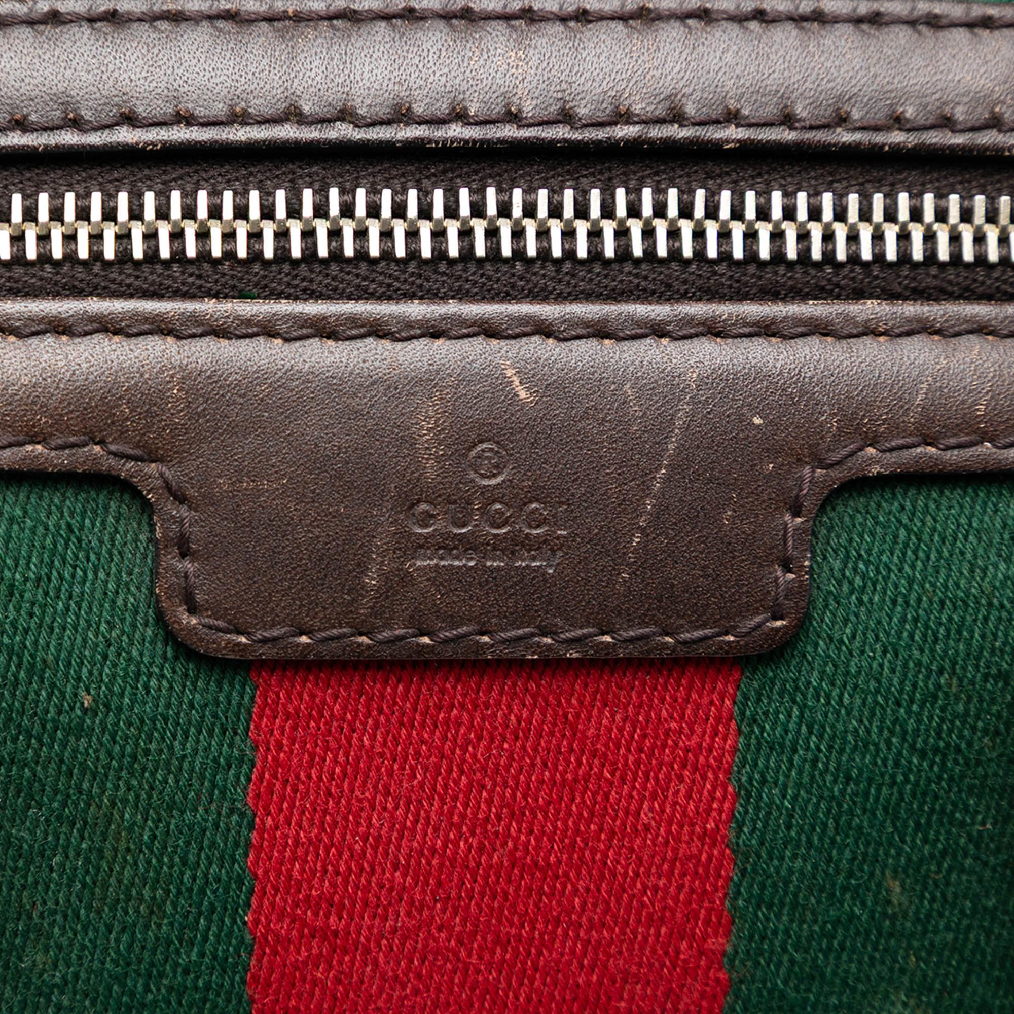 Gucci Medium GG Canvas Web Joy Boston Bag