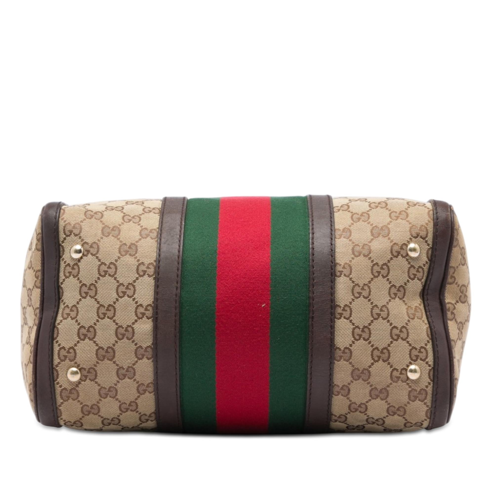 Gucci Medium GG Canvas Web Joy Boston Bag
