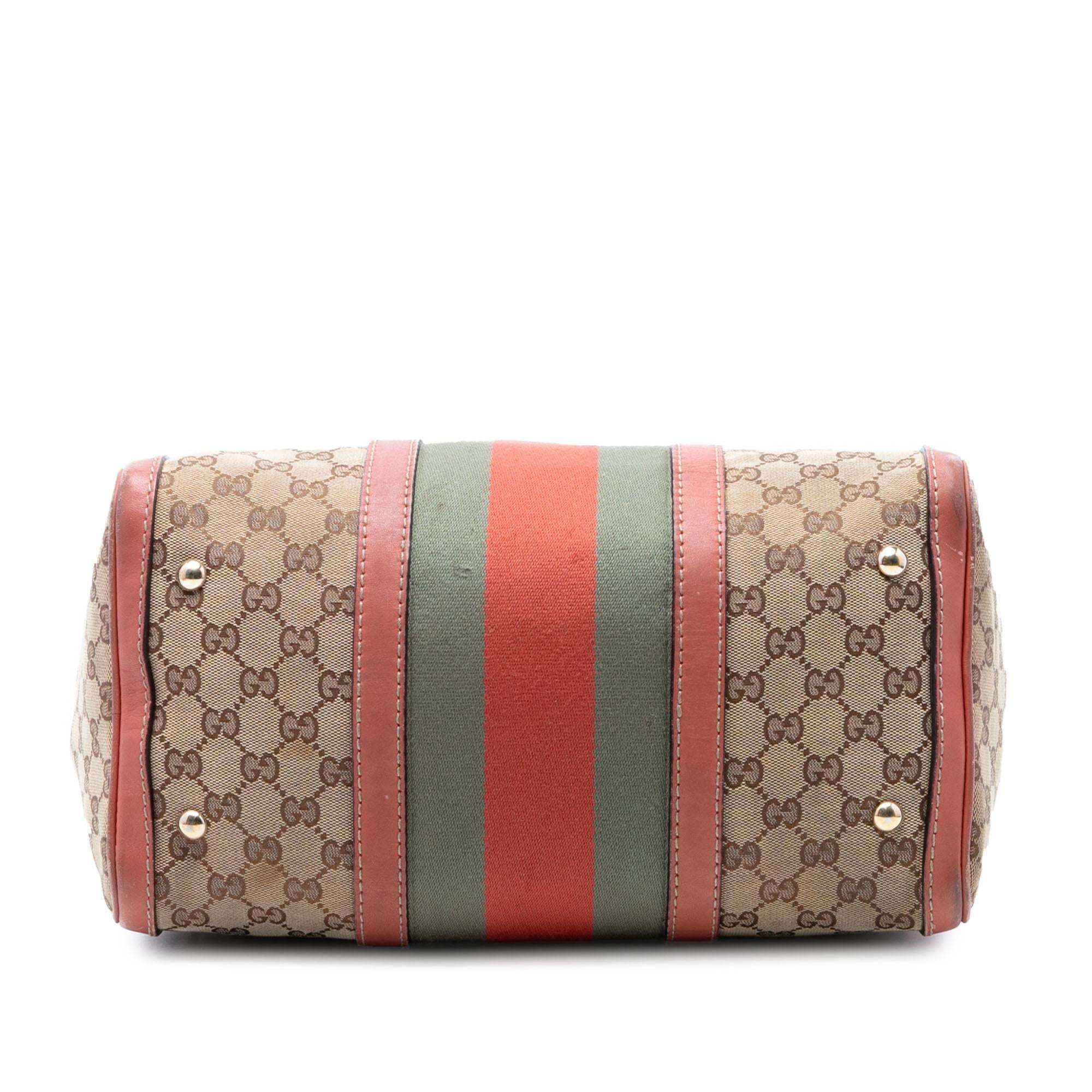 Gucci Medium GG Canvas Web Joy Boston Bag