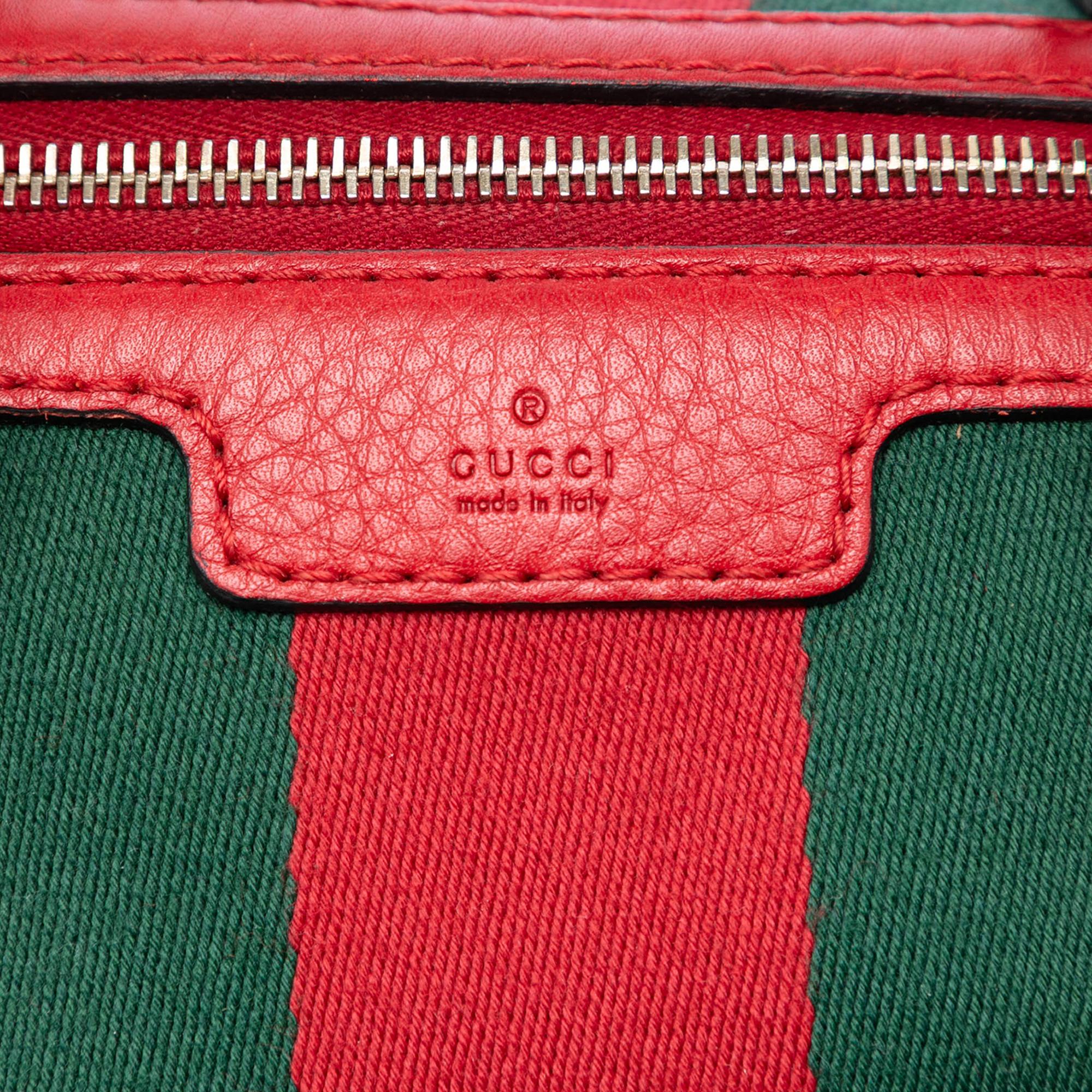 Gucci Medium GG Canvas Web Joy Boston Bag