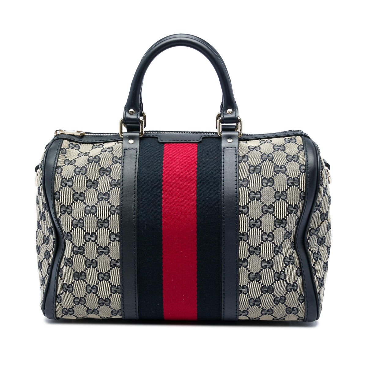 Gucci Medium GG Canvas Web Joy Boston Bag