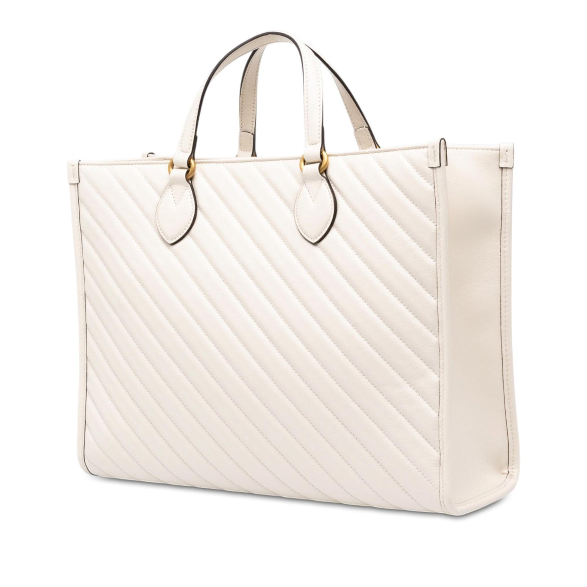 Gucci Medium GG Marmont Matelasse Diagonal Calfskin Shopping Tote
