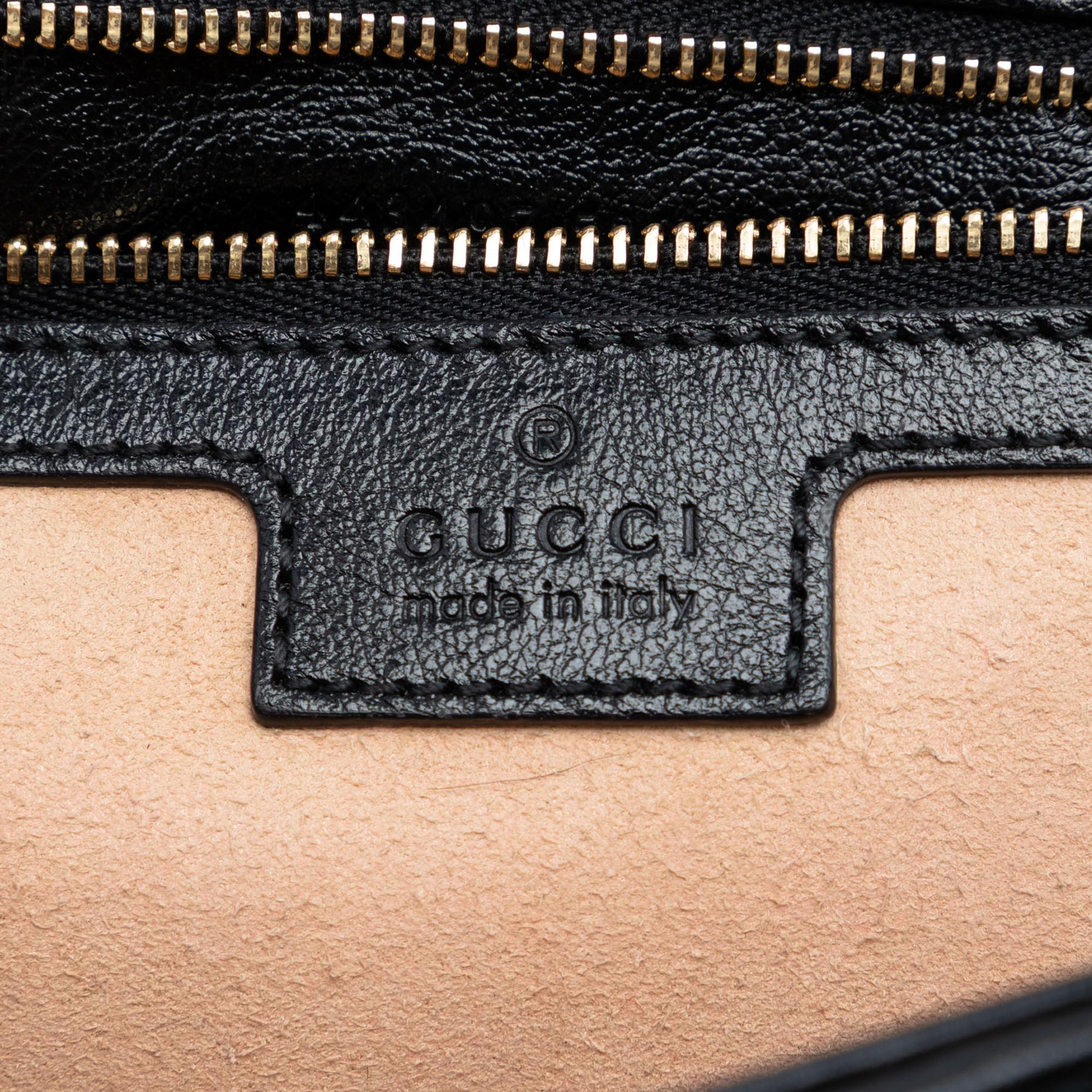 Gucci Medium GG Marmont Matelasse Diagonal GG Canvas Shoulder Bag