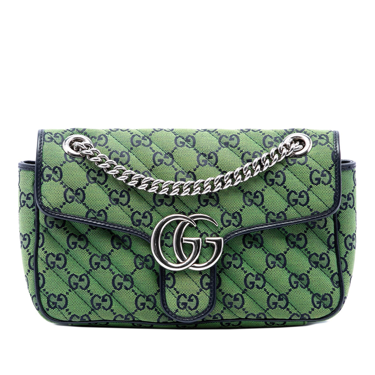 Gucci Medium GG Marmont Matelasse Diagonal GG Canvas Shoulder Bag