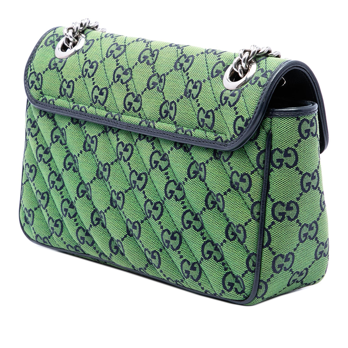 Gucci Medium GG Marmont Matelasse Diagonal GG Canvas Shoulder Bag
