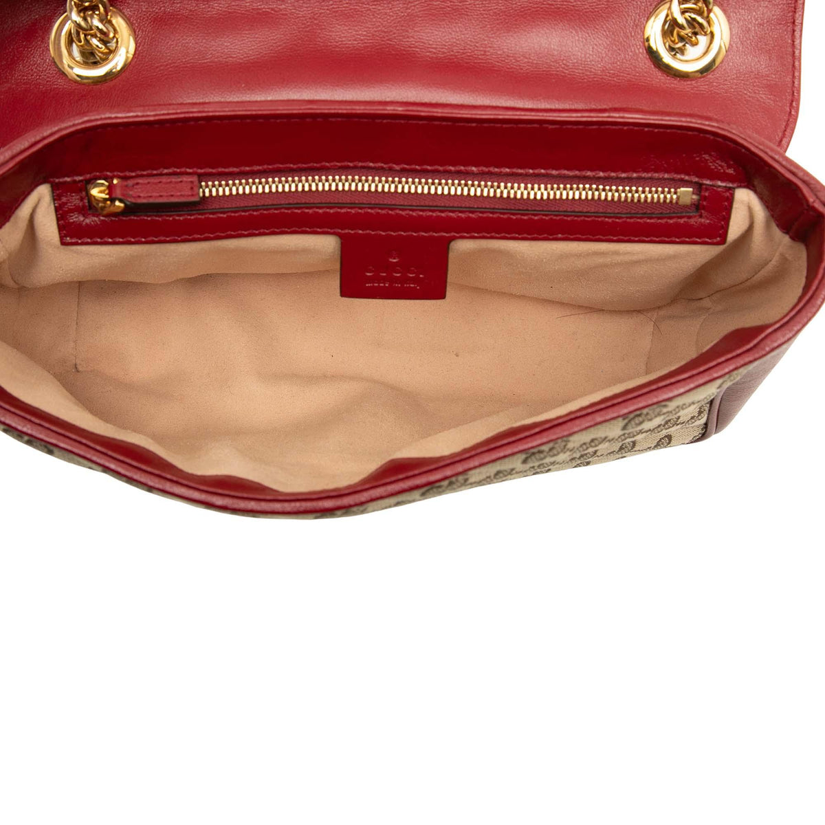 Gucci Medium GG Marmont Matelasse Diagonal GG Canvas and Leather Shoulder Bag