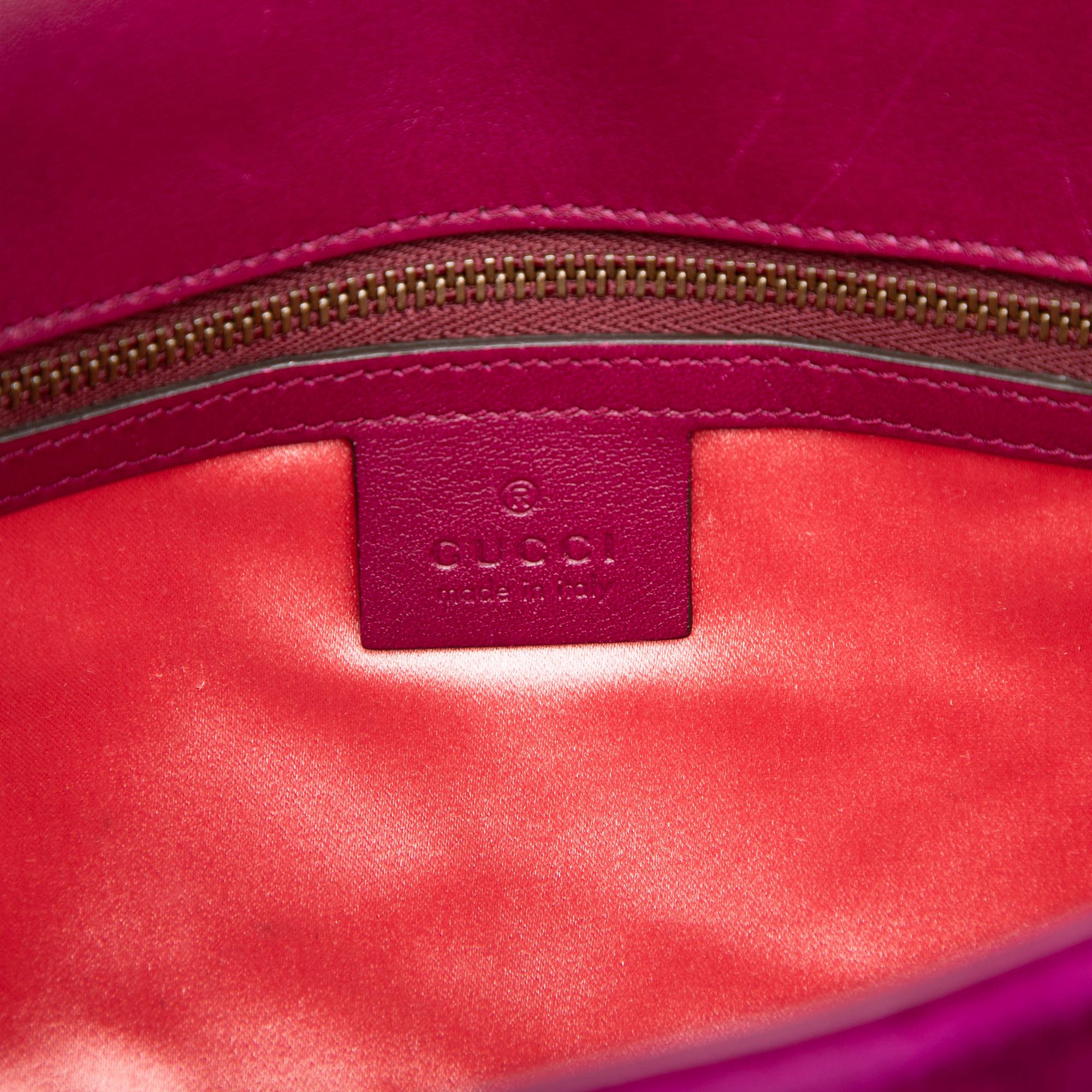 Gucci Medium GG Marmont Matelasse Velvet Shoulder Bag