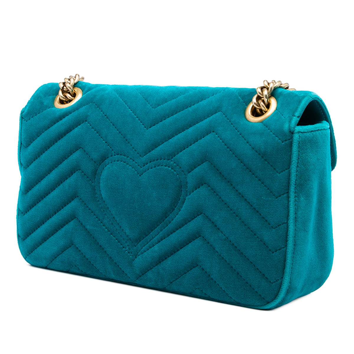 Gucci Medium GG Marmont Matelasse Velvet Shoulder Bag