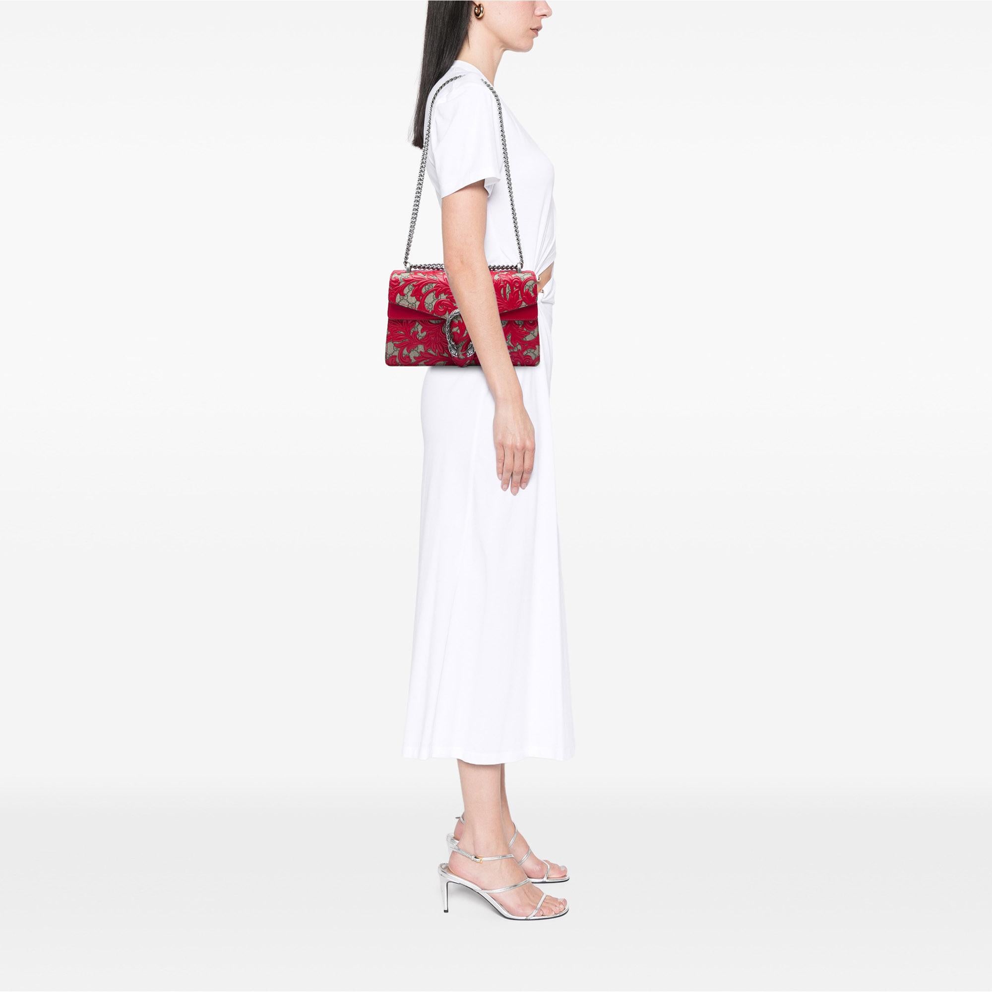 Gucci Medium GG Supreme Arabesque Dionysus Shoulder Bag