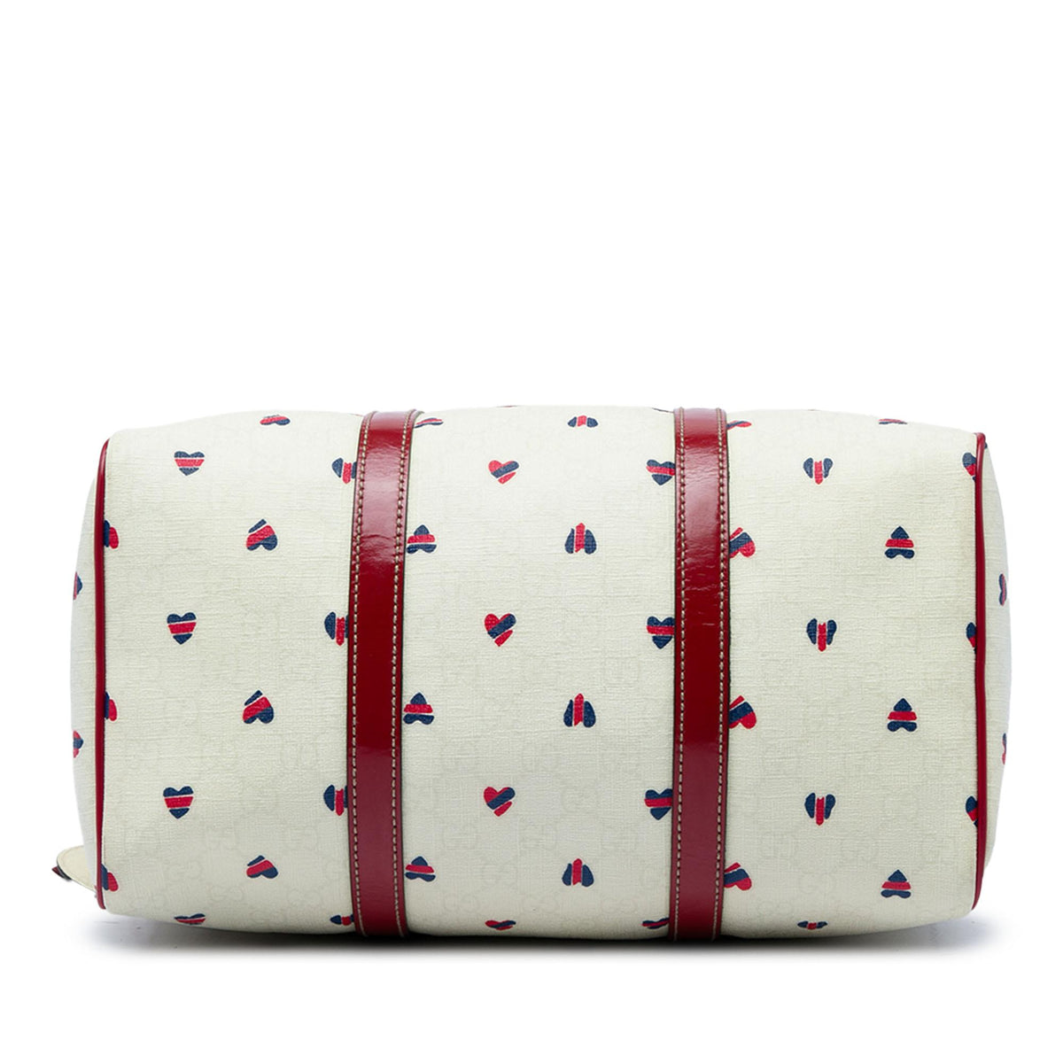 Gucci Medium GG Supreme Hearts Joy Boston Bag