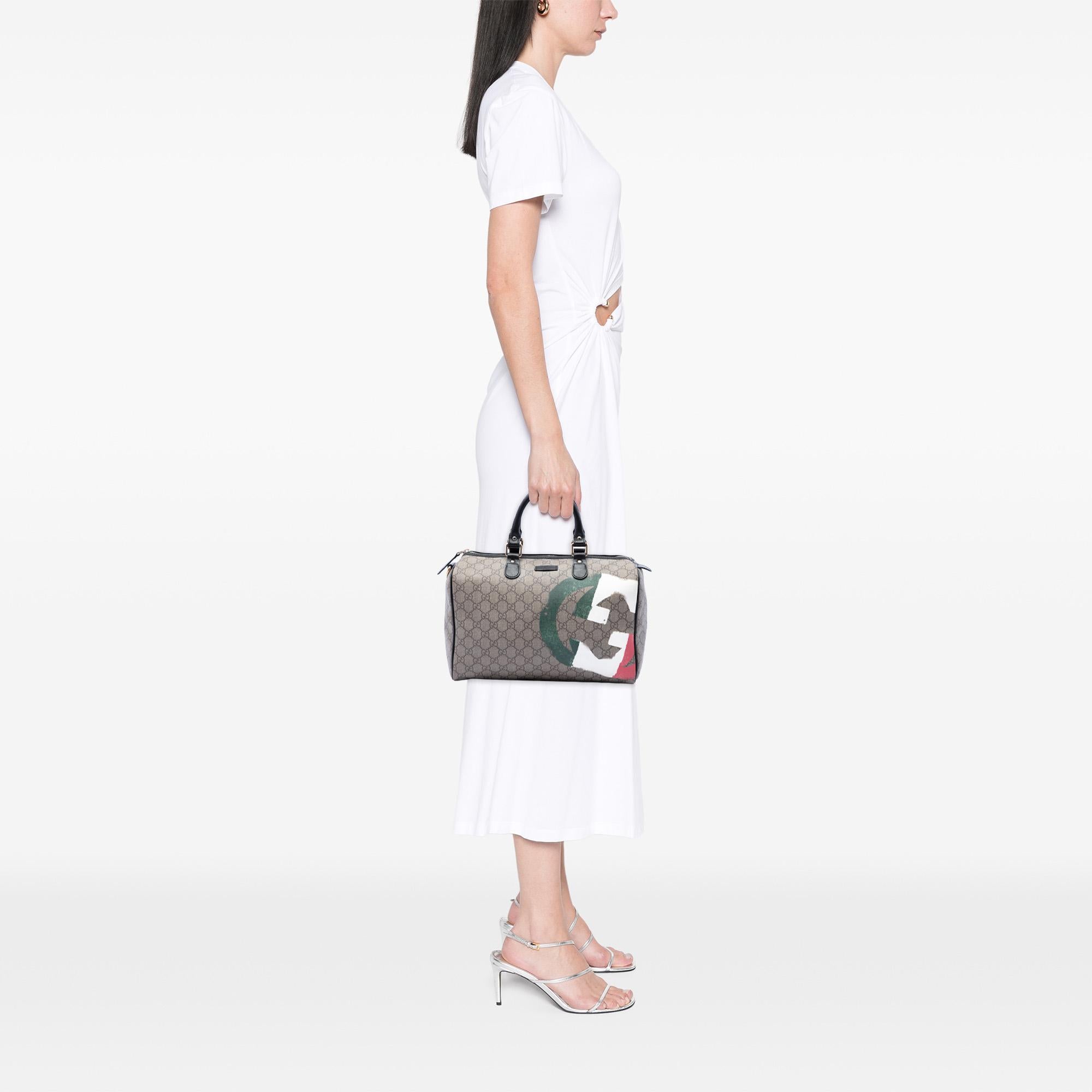 Gucci Medium GG Supreme Italian Flag Joy Boston Bag