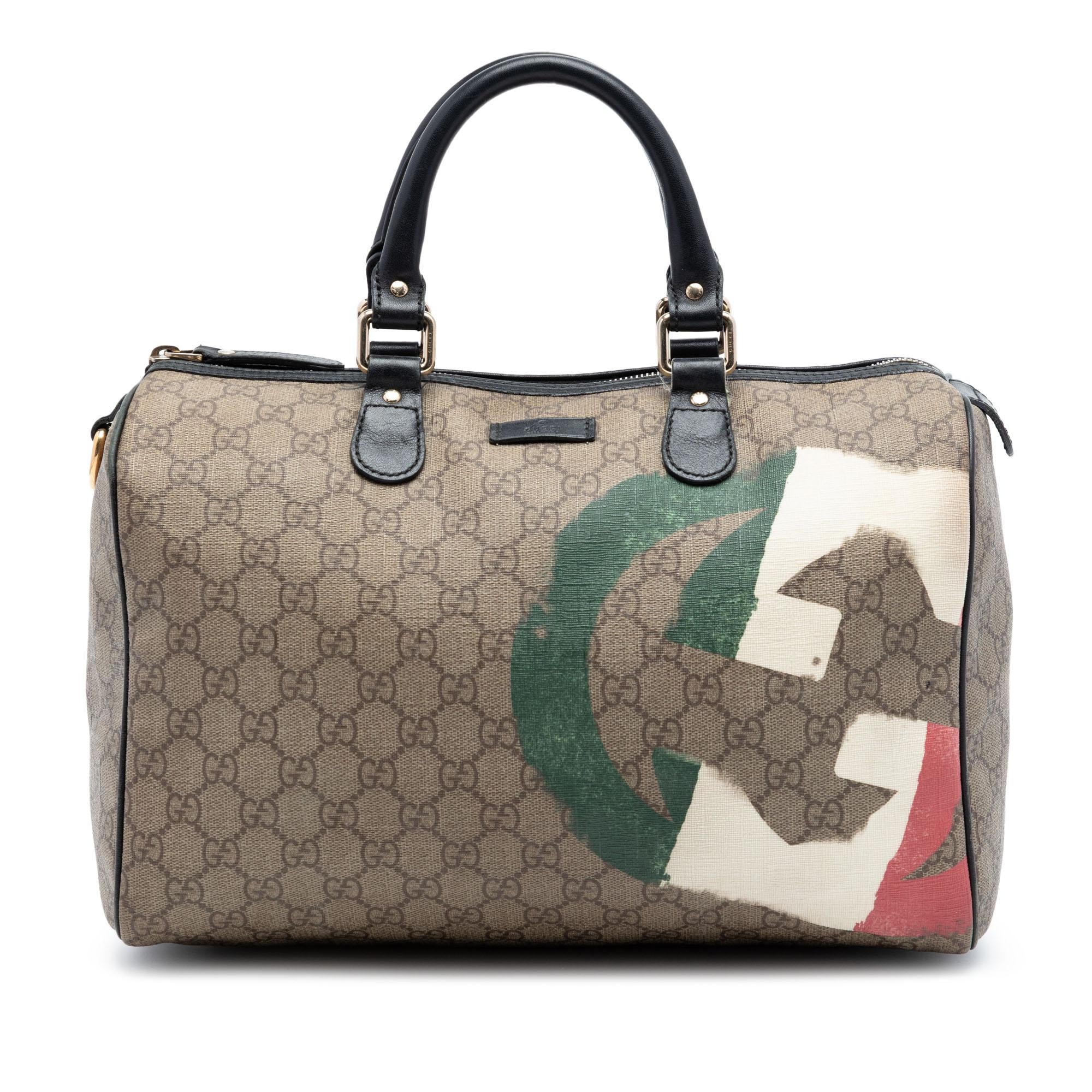 Gucci Medium GG Supreme Italian Flag Joy Boston Bag