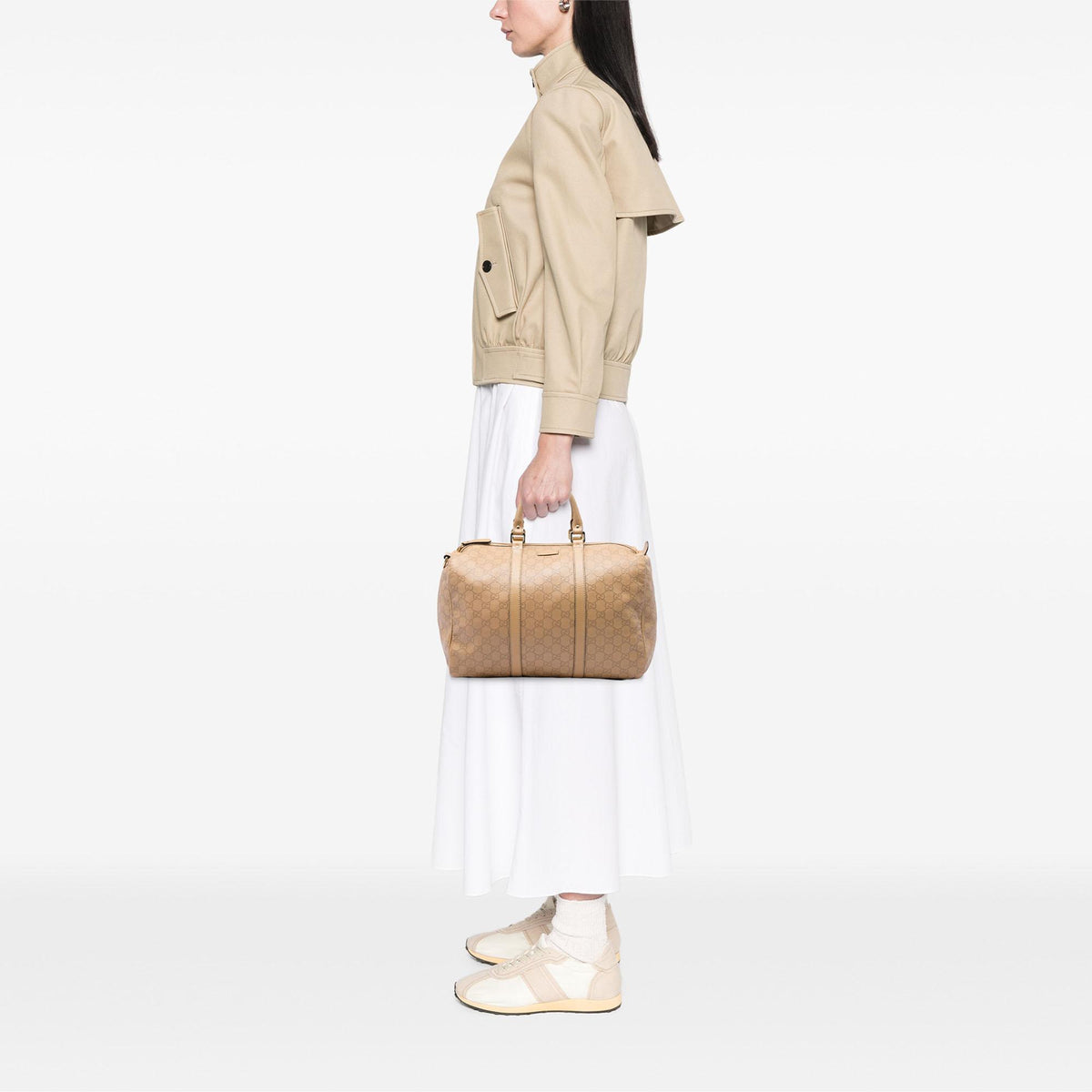 Gucci Medium GG Supreme Joy Boston Bag