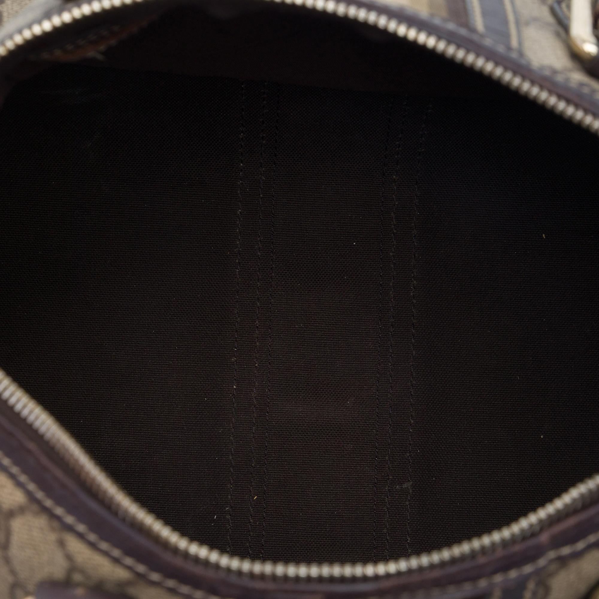 Gucci Medium GG Supreme Joy Web Boston Bag