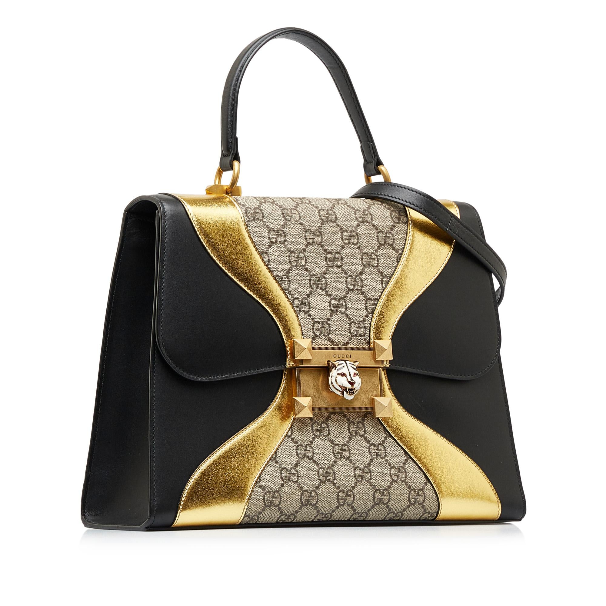 Gucci Medium GG Supreme Osiride Top Handle Bag (SHG-SiBVGy)