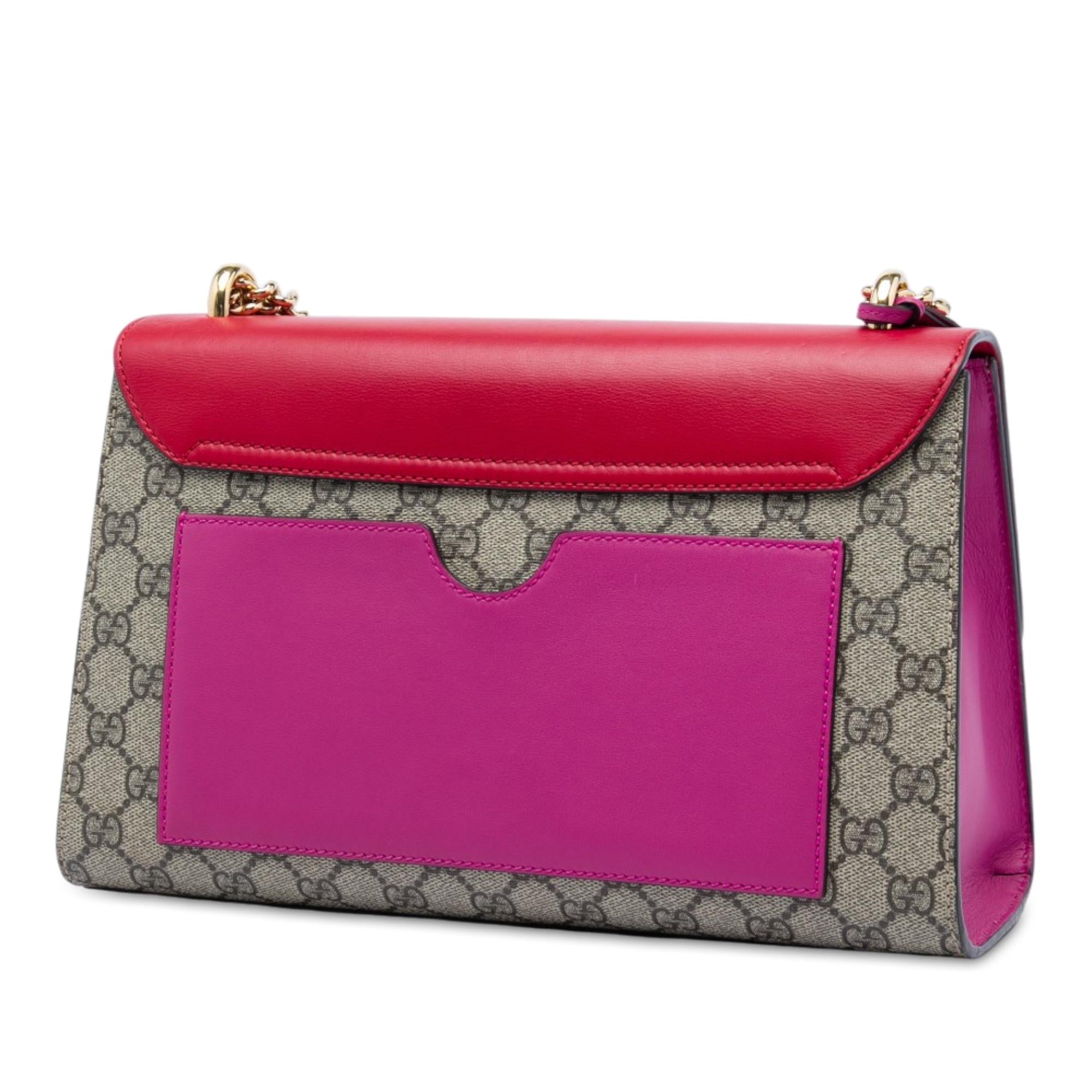 Gucci Medium GG Supreme Padlock Shoulder Bag