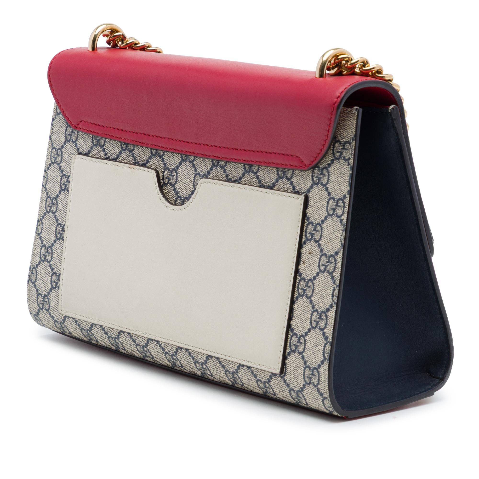 Gucci Medium GG Supreme Padlock Shoulder Bag