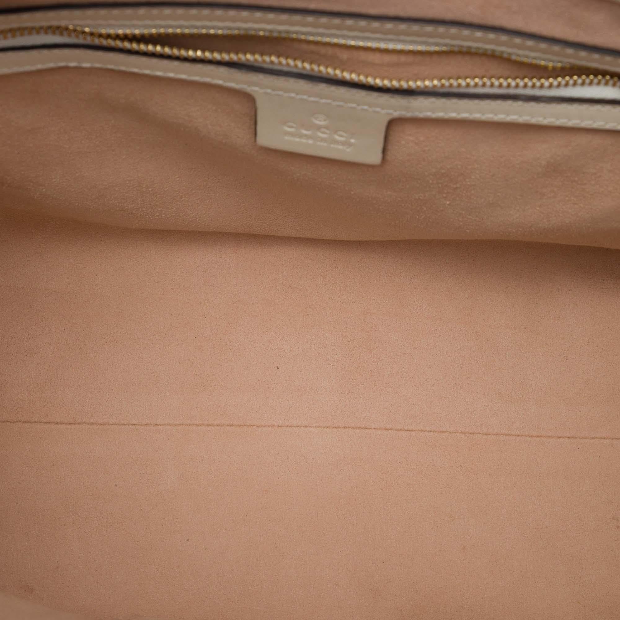 Gucci Medium GG Supreme Padlock Tote