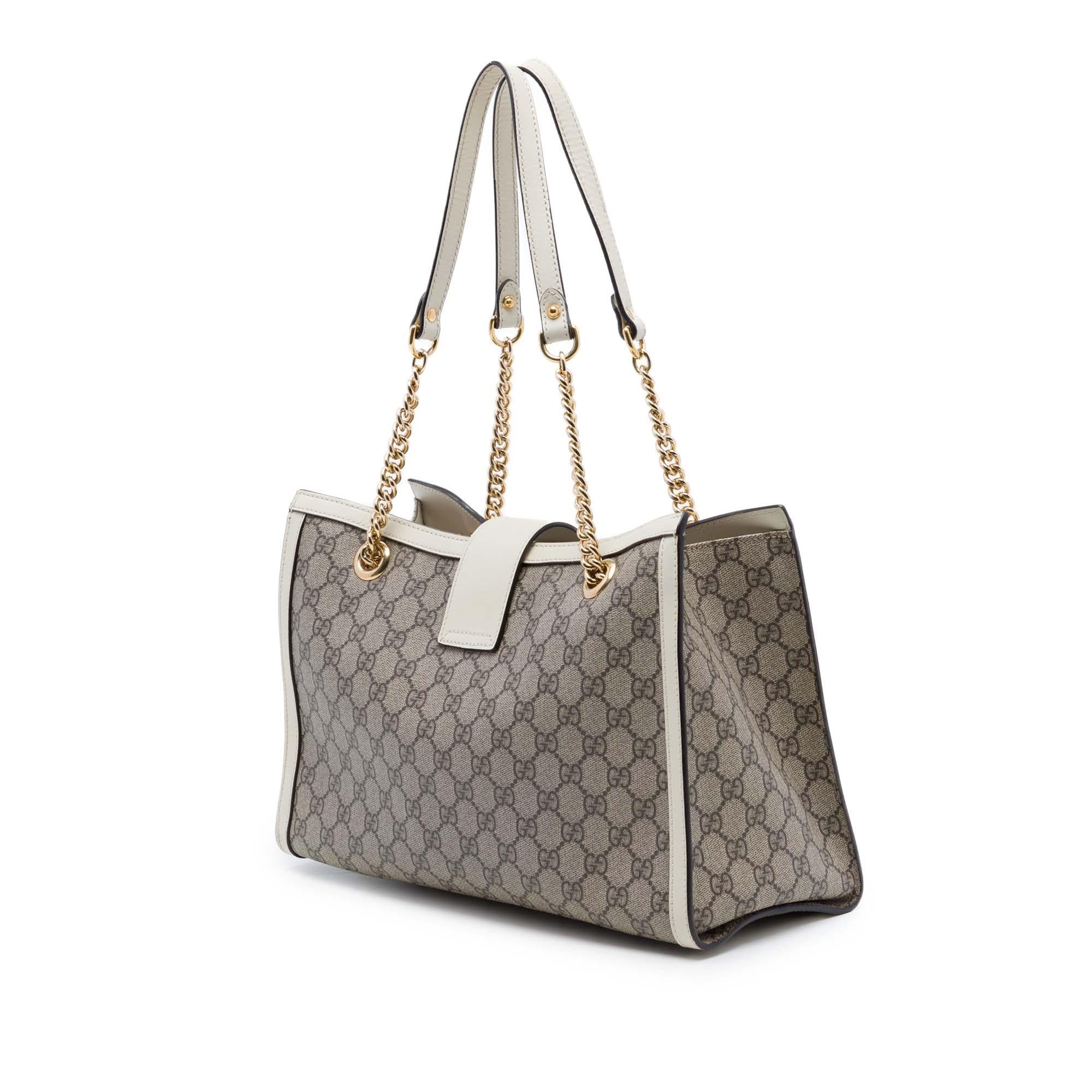 Gucci Medium GG Supreme Padlock Tote