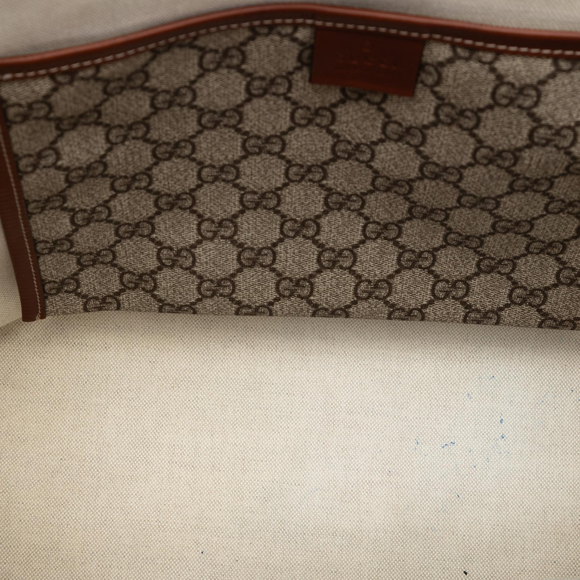 Gucci Medium GG Supreme Web Loop Tote