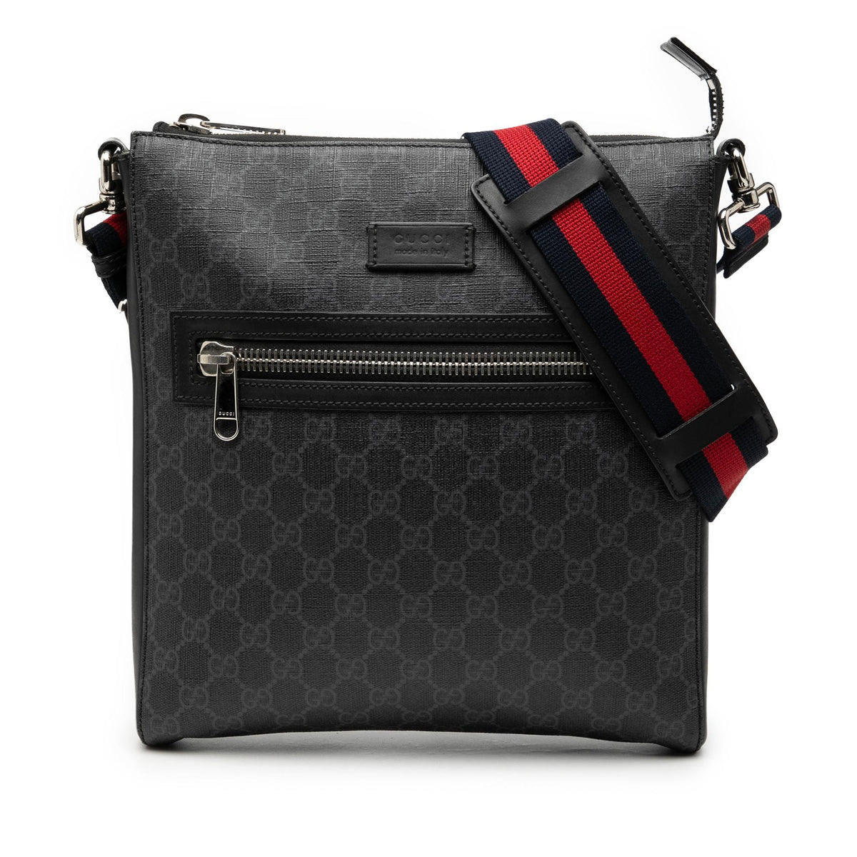 Gucci Medium GG Supreme Web Messenger Bag