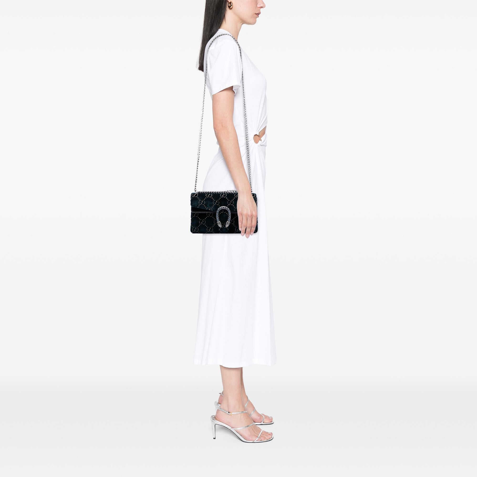 Gucci Medium GG Velvet Dionysus Crossbody