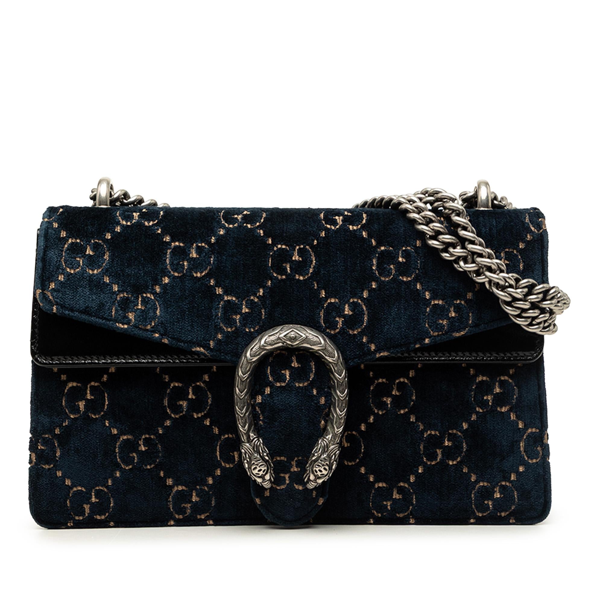 Gucci Medium GG Velvet Dionysus Shoulder Bag