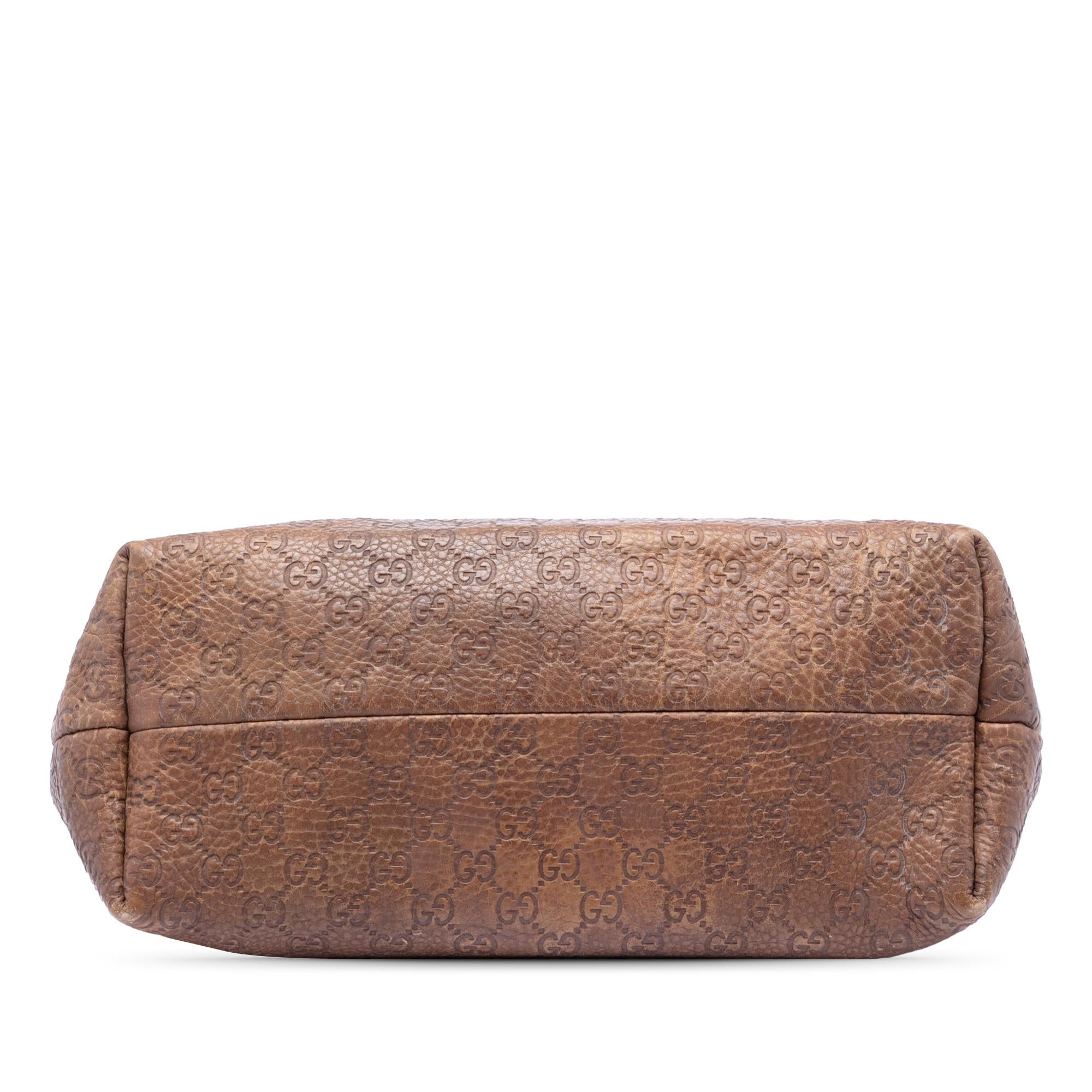 Gucci Medium Guccissima Bamboo Tassel Tote