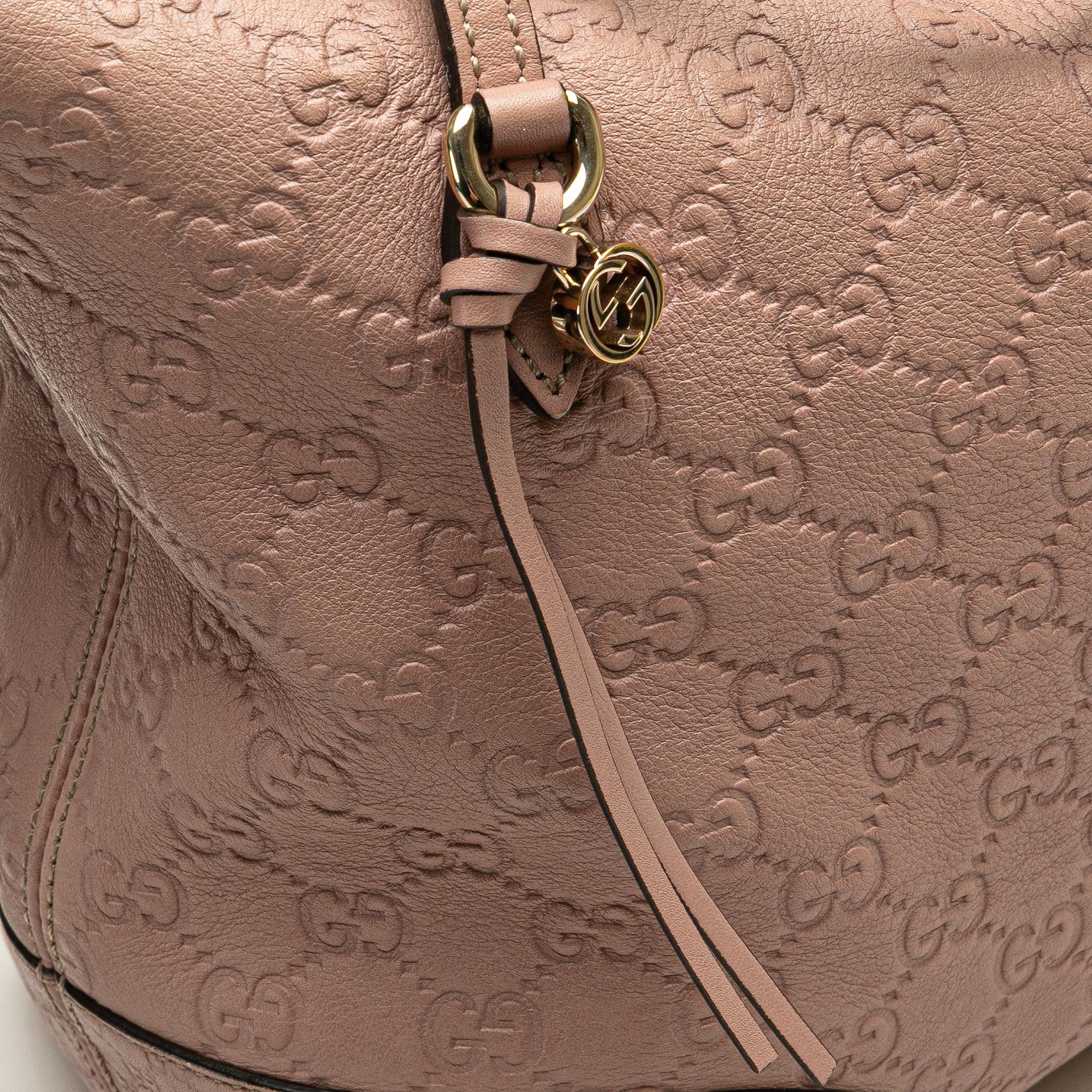 Gucci Medium Guccissima Bree Fold Over Tote