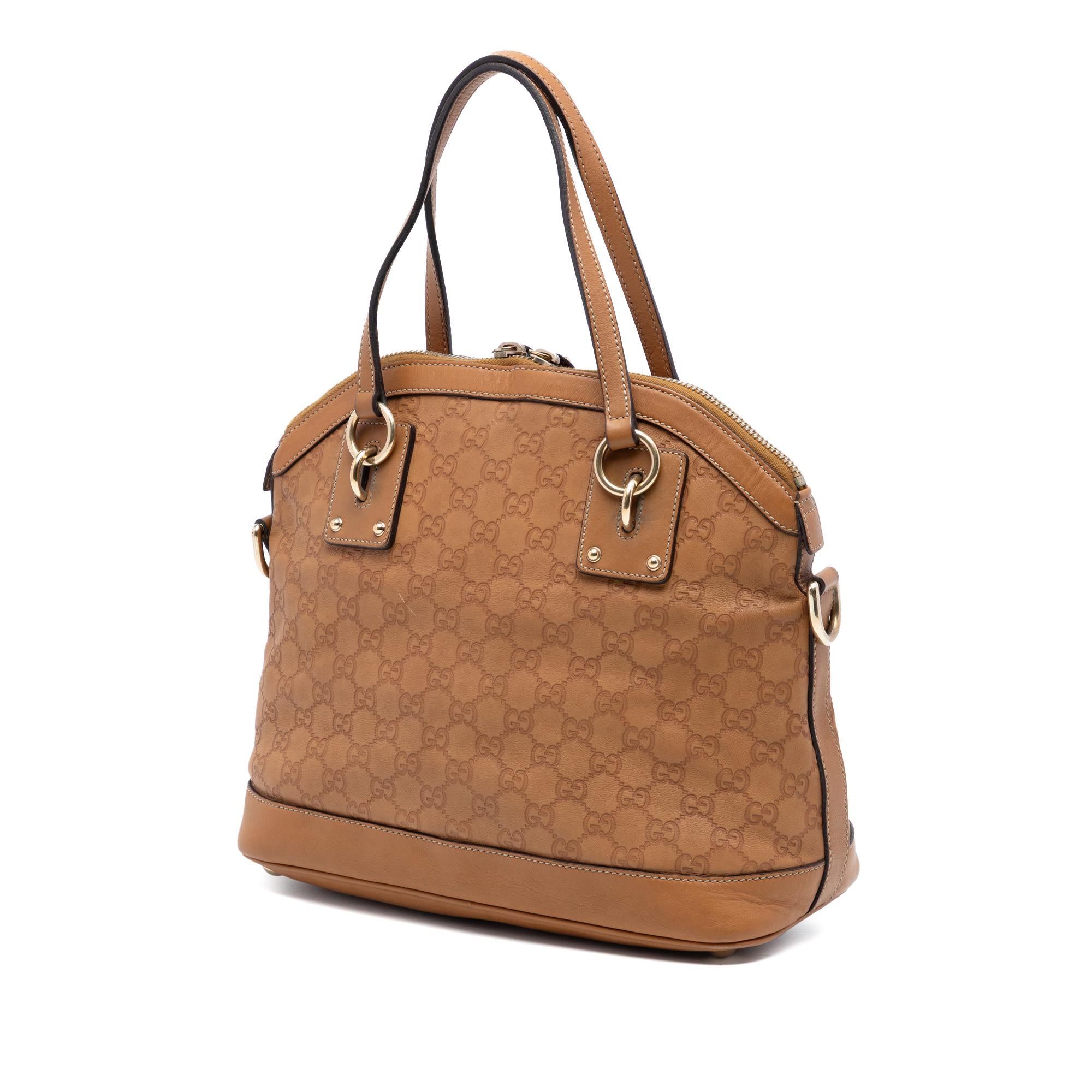 Gucci Medium Guccissima Charm Dome Satchel