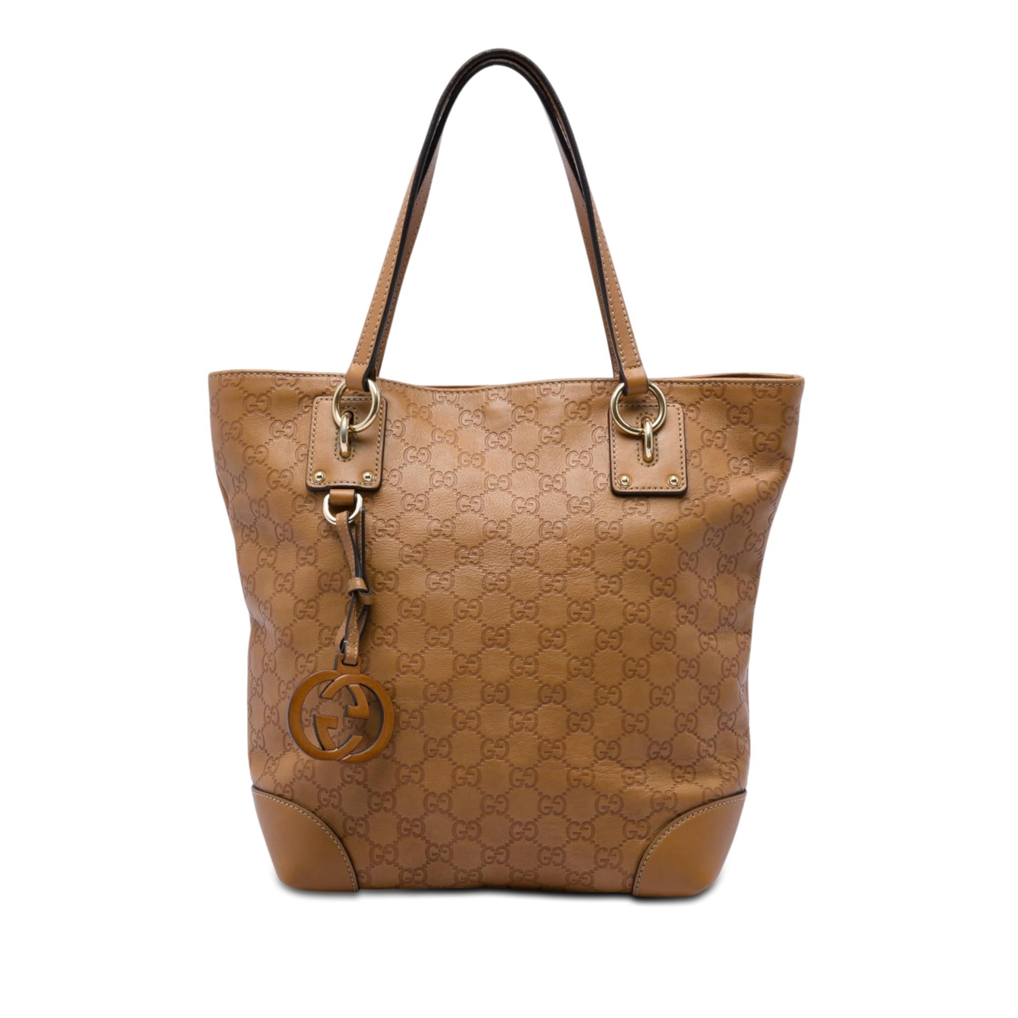 Gucci Medium Guccissima GG Charm Tote