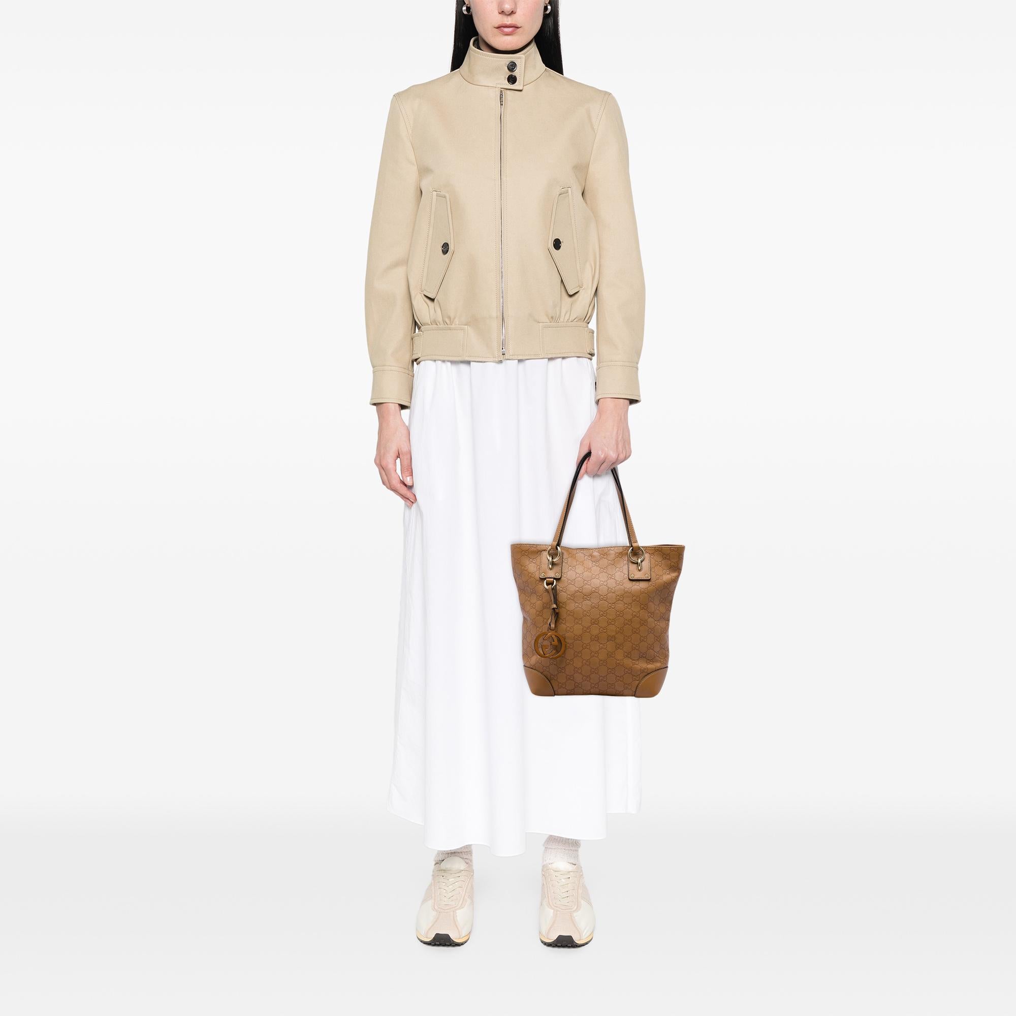 Gucci Medium Guccissima GG Charm Tote
