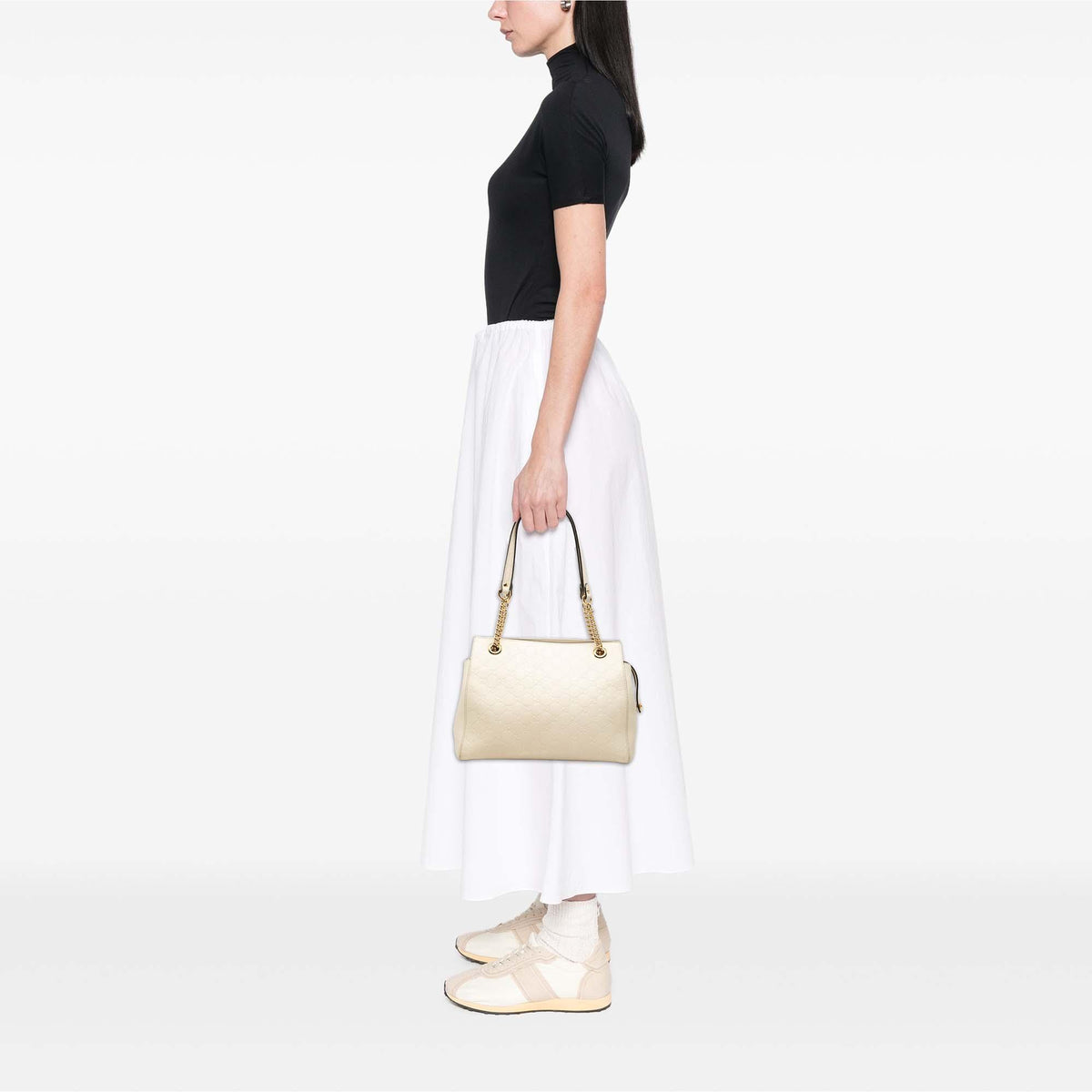Gucci Medium Guccissima Soft Shoulder Bag
