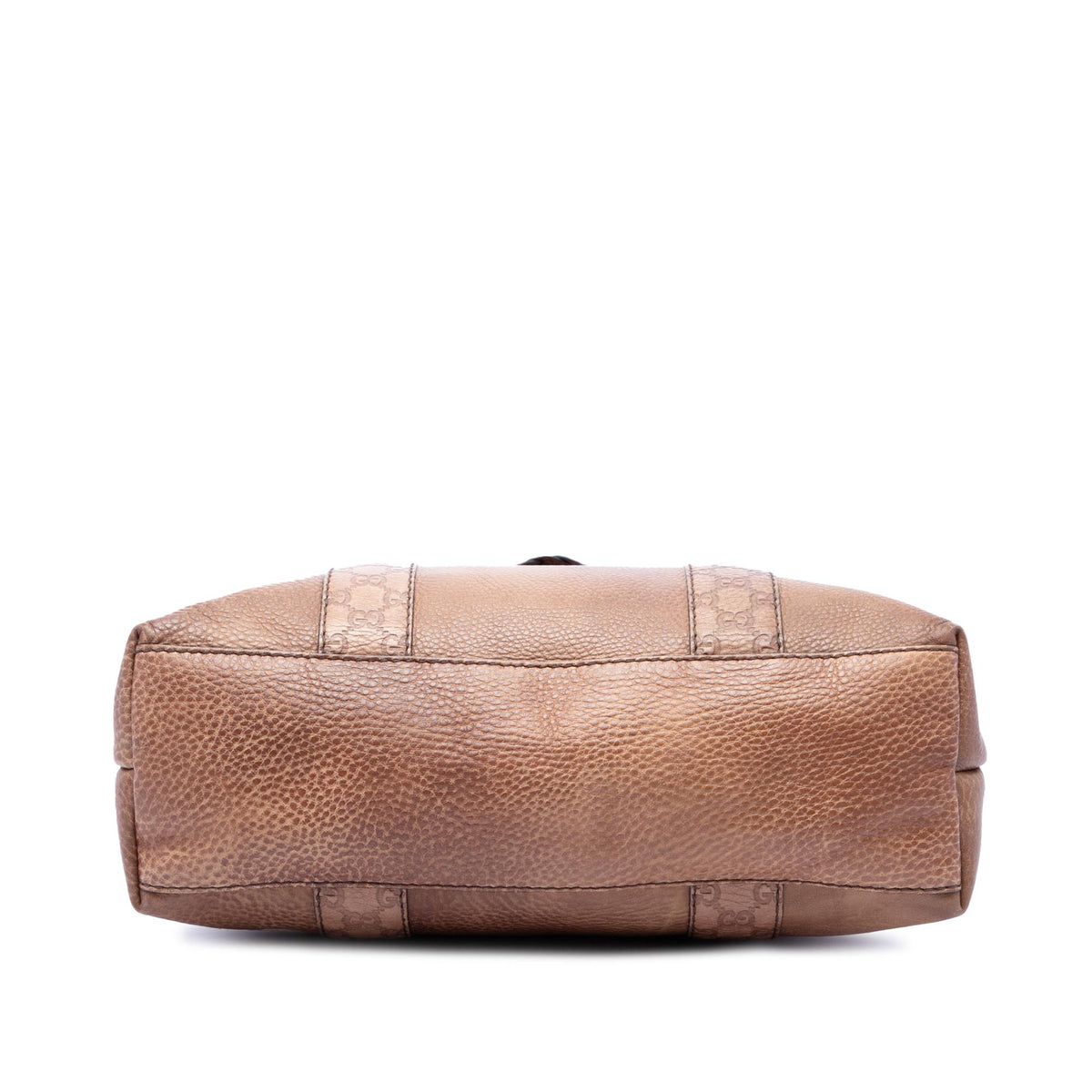 Gucci Medium Guccissima Trimmed Calfskin Bamboo Libeccio Tote