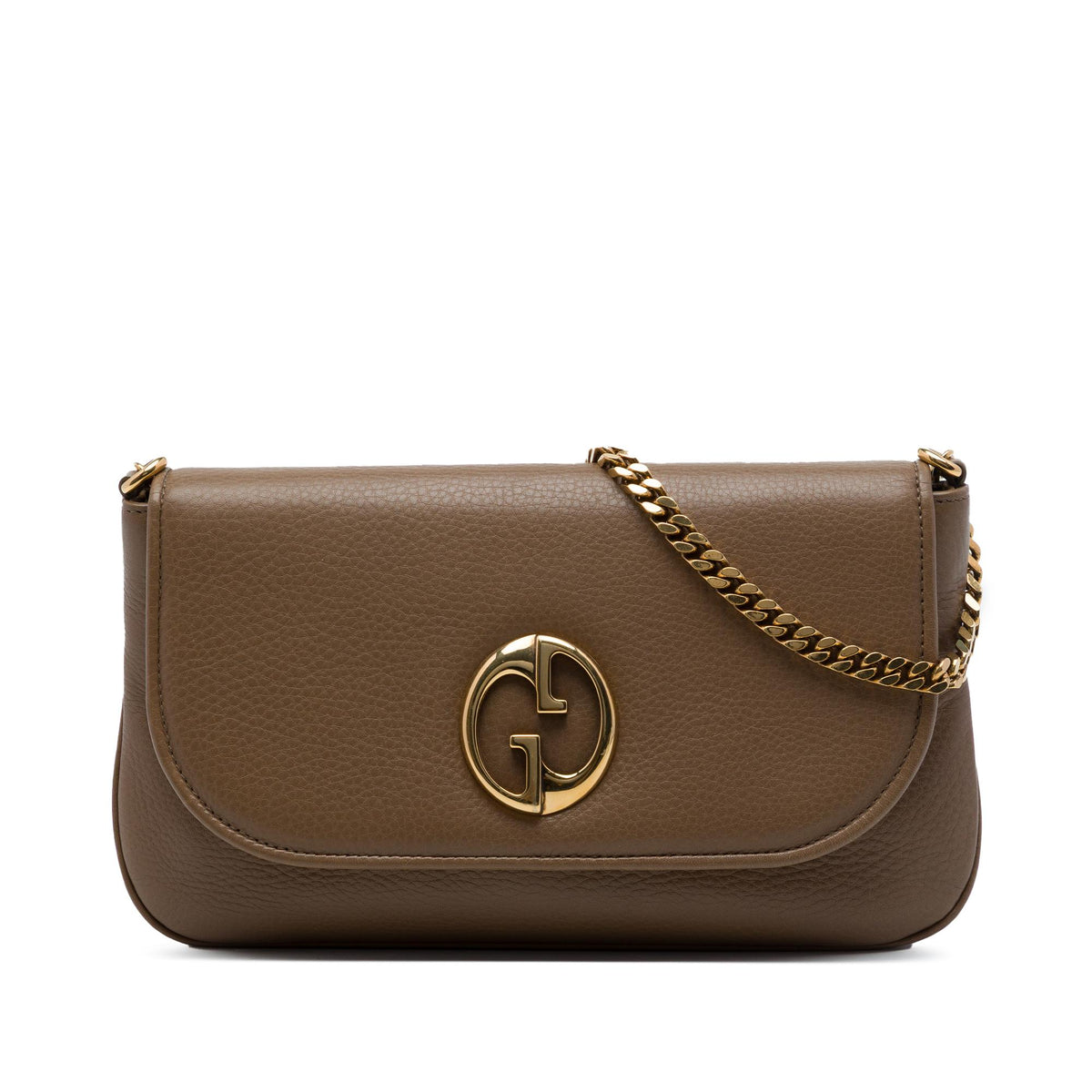 Gucci Medium Leather 1973 Chain Shoulder Bag